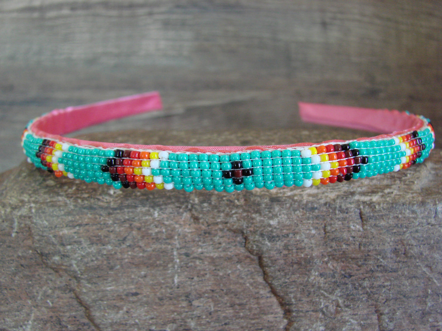 Navajo Indian Hand Beaded Head Band by Cleveland