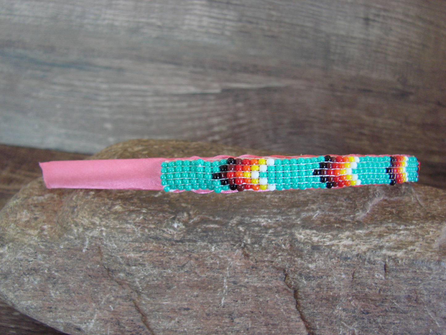 Navajo Indian Hand Beaded Head Band by Cleveland