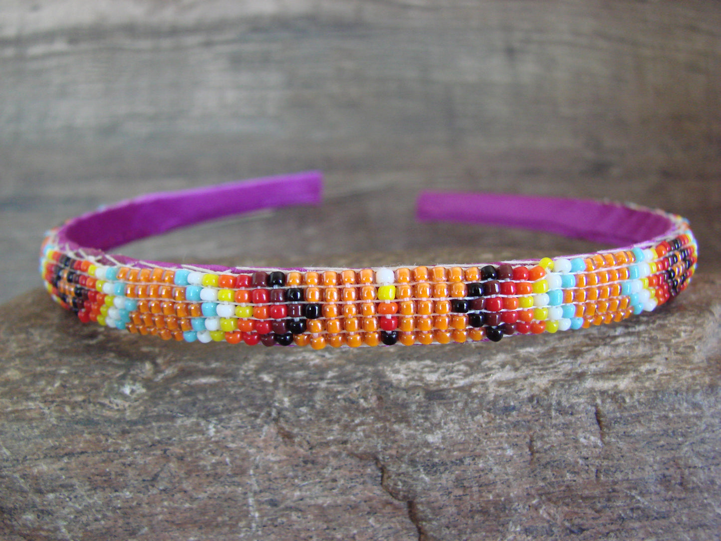 Navajo Indian Hand Beaded Head Band by Cleveland