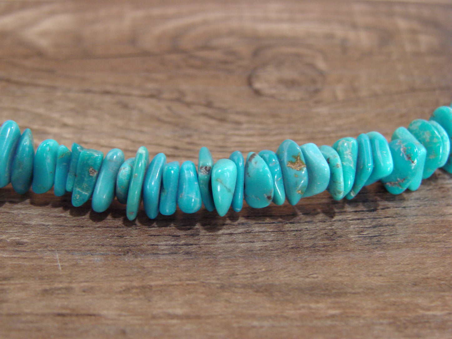 Native American Sterling Silver Adjustable Turquoise Nugget Stone Necklace by Coriz