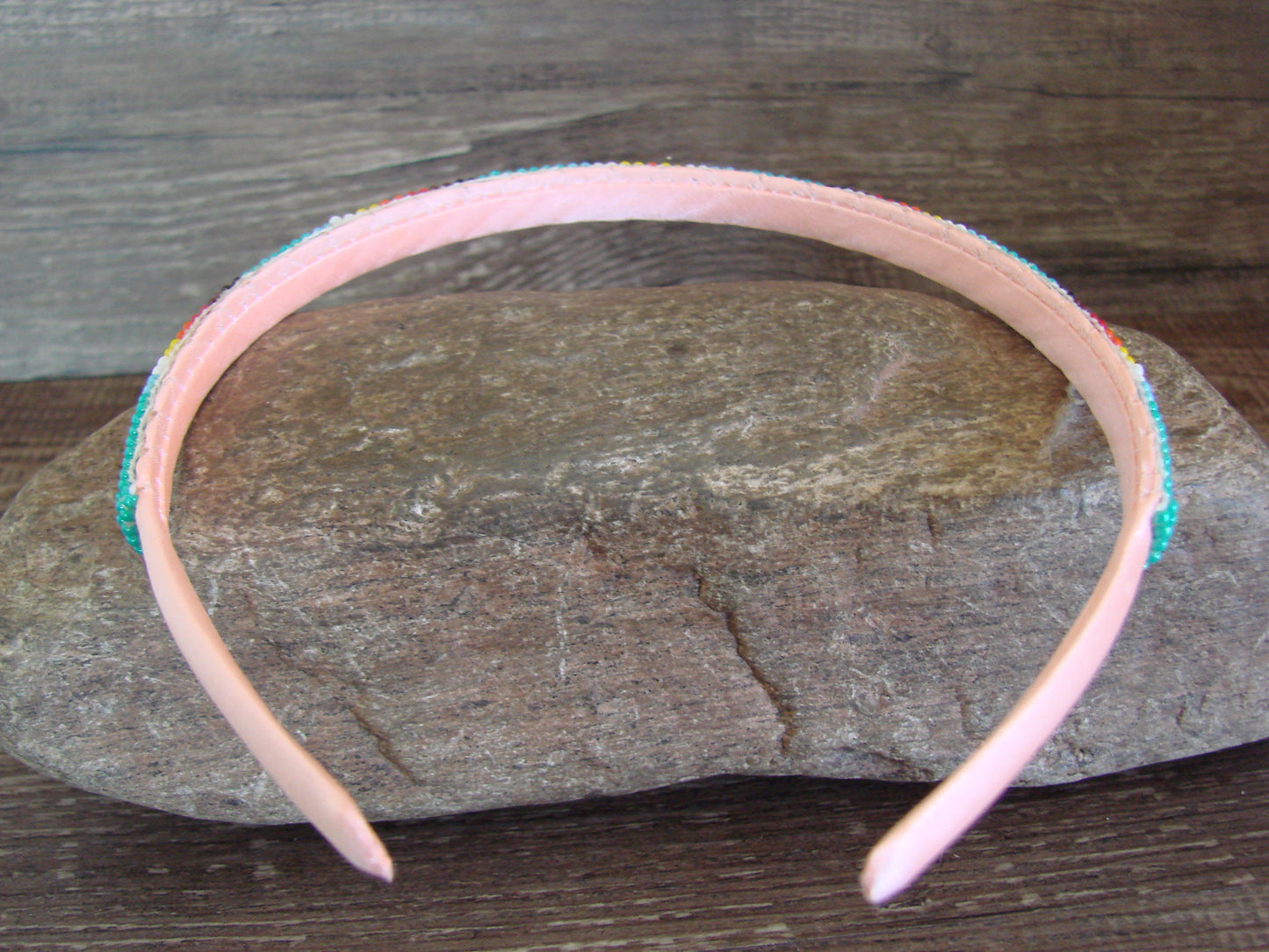 Navajo Indian Hand Beaded Head Band by Cleveland