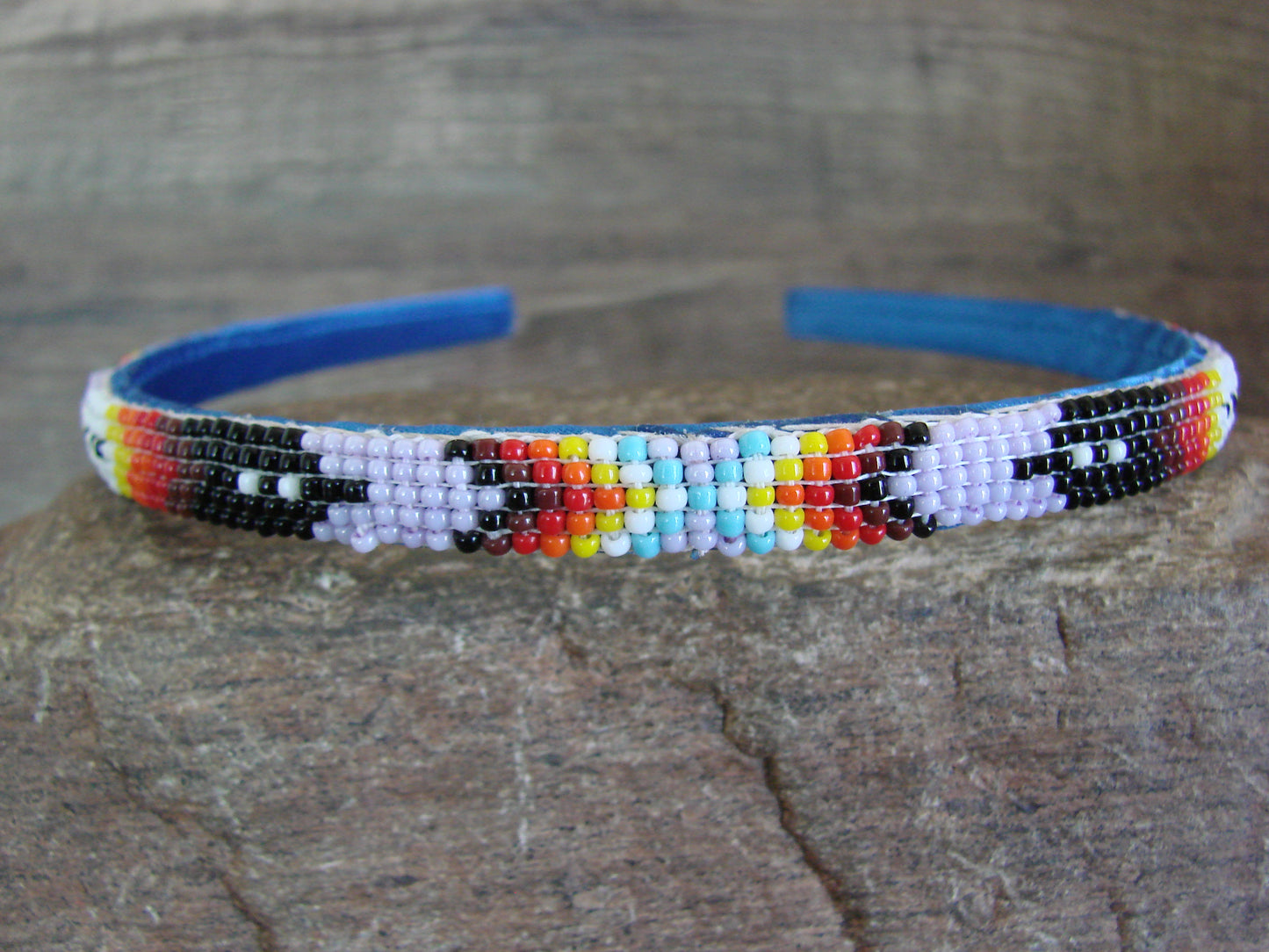 Navajo Indian Hand Beaded Head Band by Cleveland