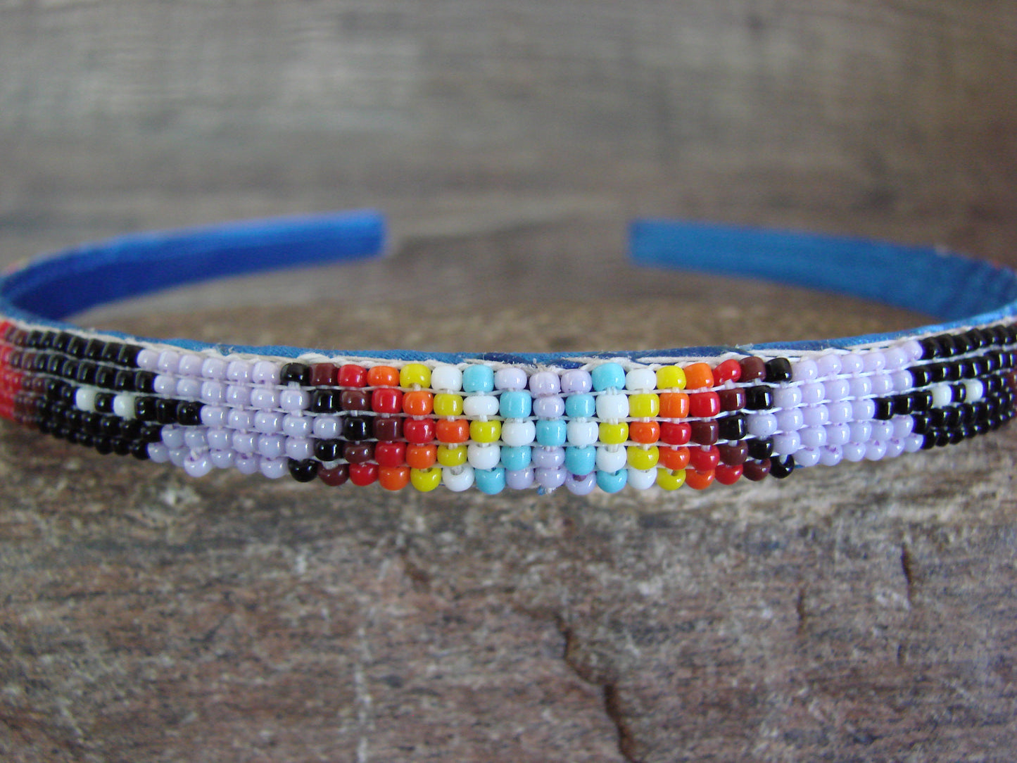 Navajo Indian Hand Beaded Head Band by Cleveland