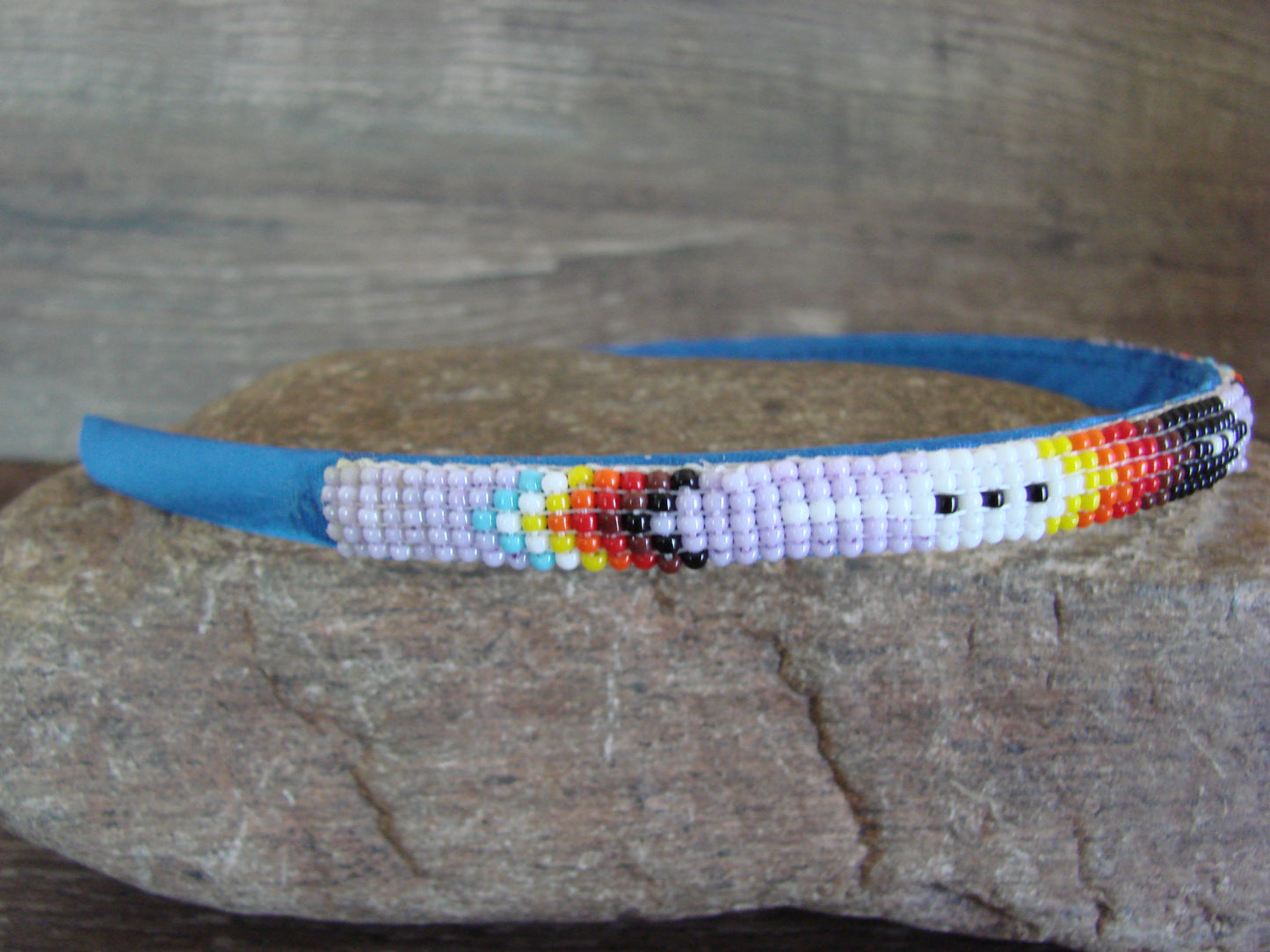 Navajo Indian Hand Beaded Head Band by Cleveland