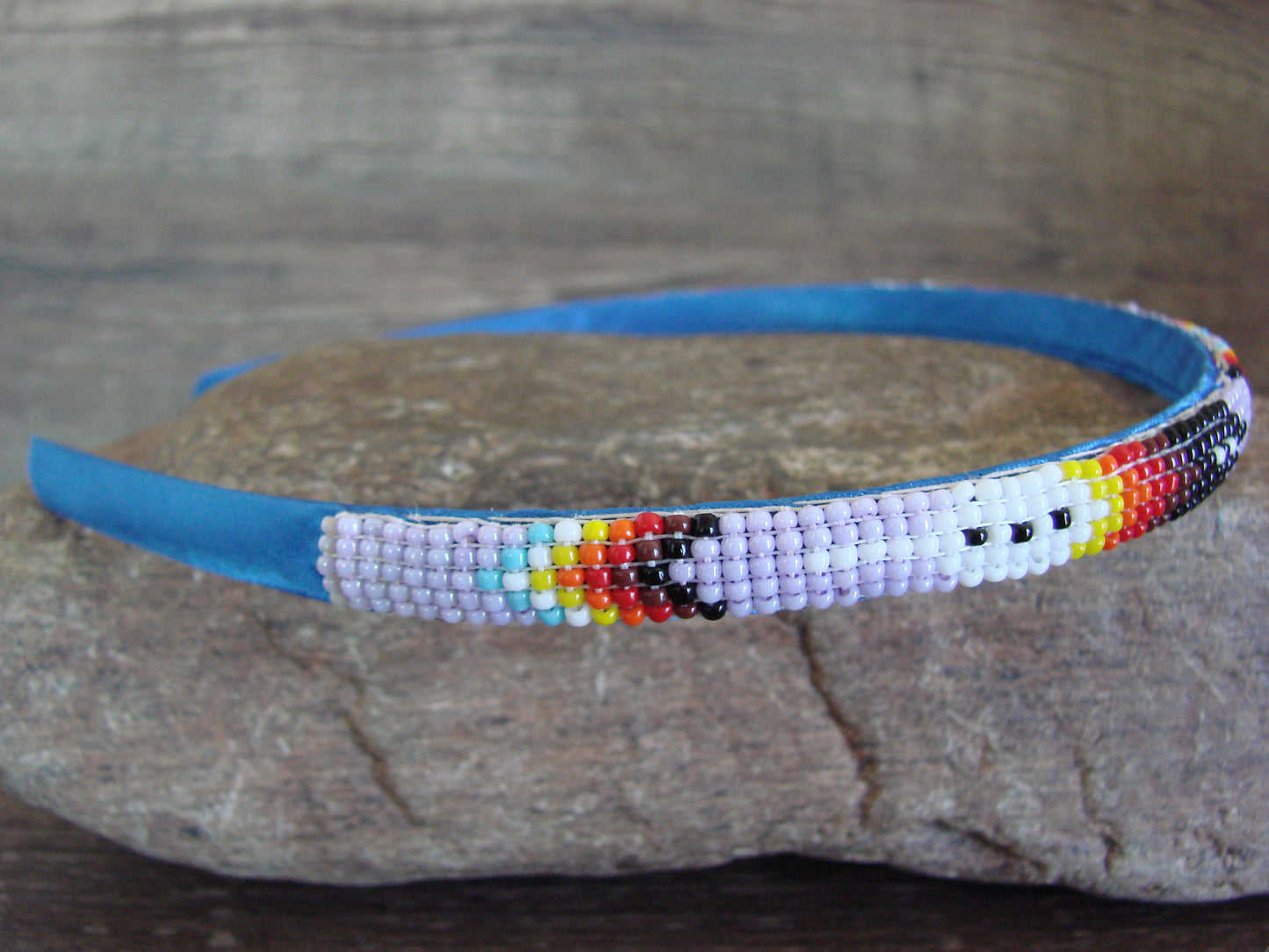 Navajo Indian Hand Beaded Head Band by Cleveland