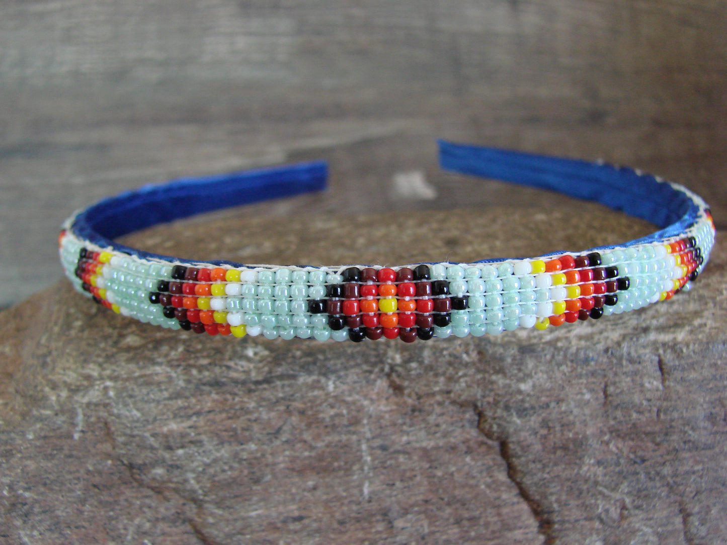 Navajo Indian Hand Beaded Head Band by Cleveland