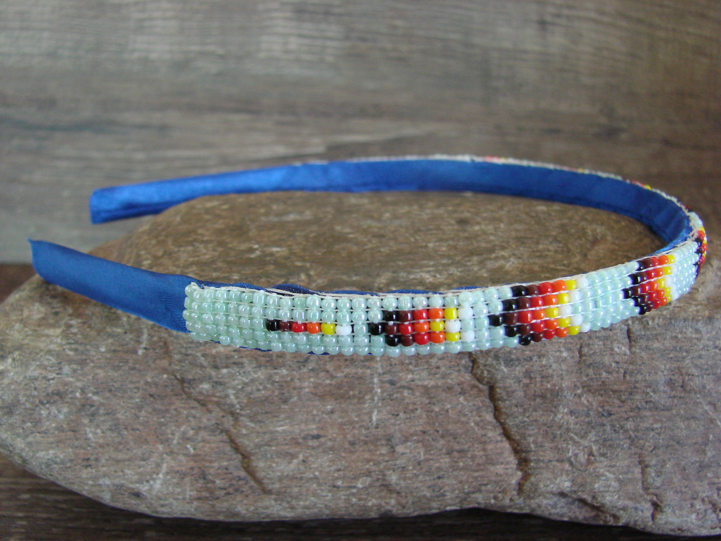 Navajo Indian Hand Beaded Head Band by Cleveland