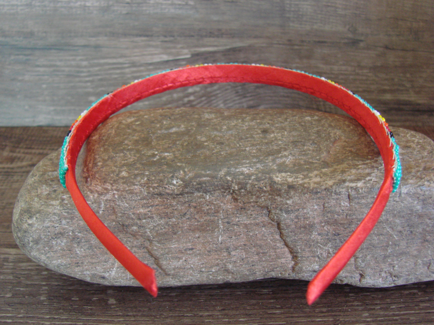 Navajo Indian Hand Beaded Head Band by Cleveland