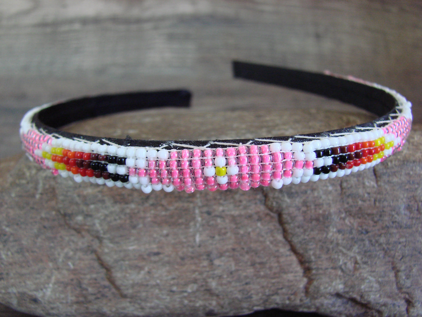 Navajo Indian Hand Beaded Head Band by Cleveland
