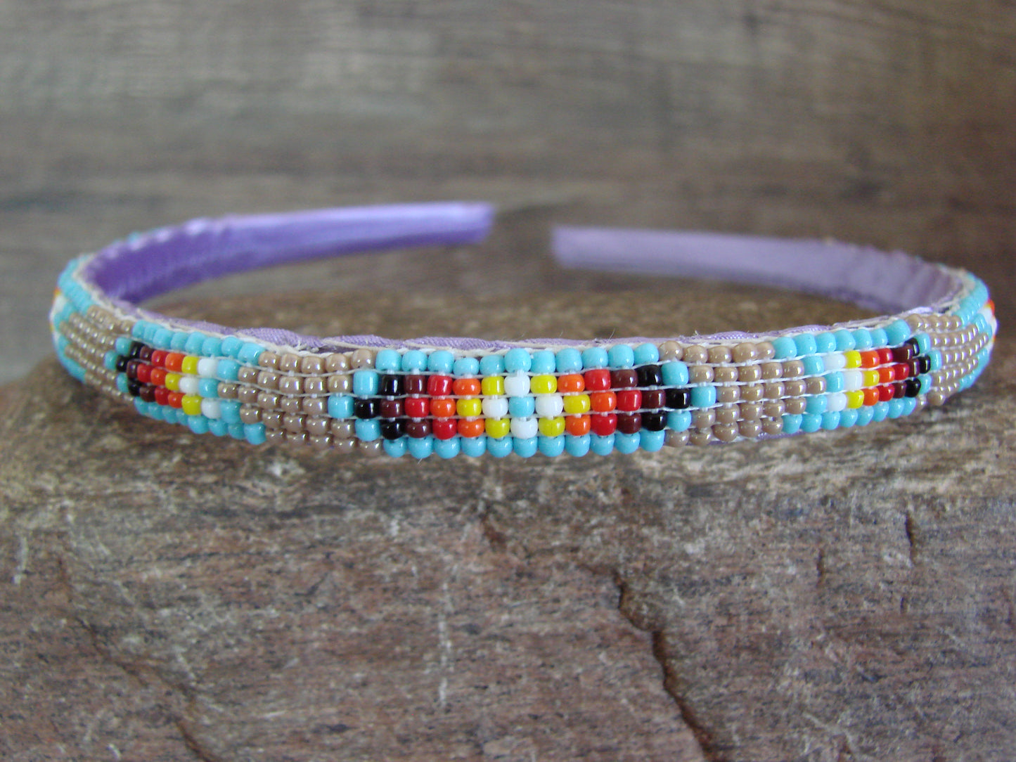 Navajo Indian Hand Beaded Head Band by Cleveland