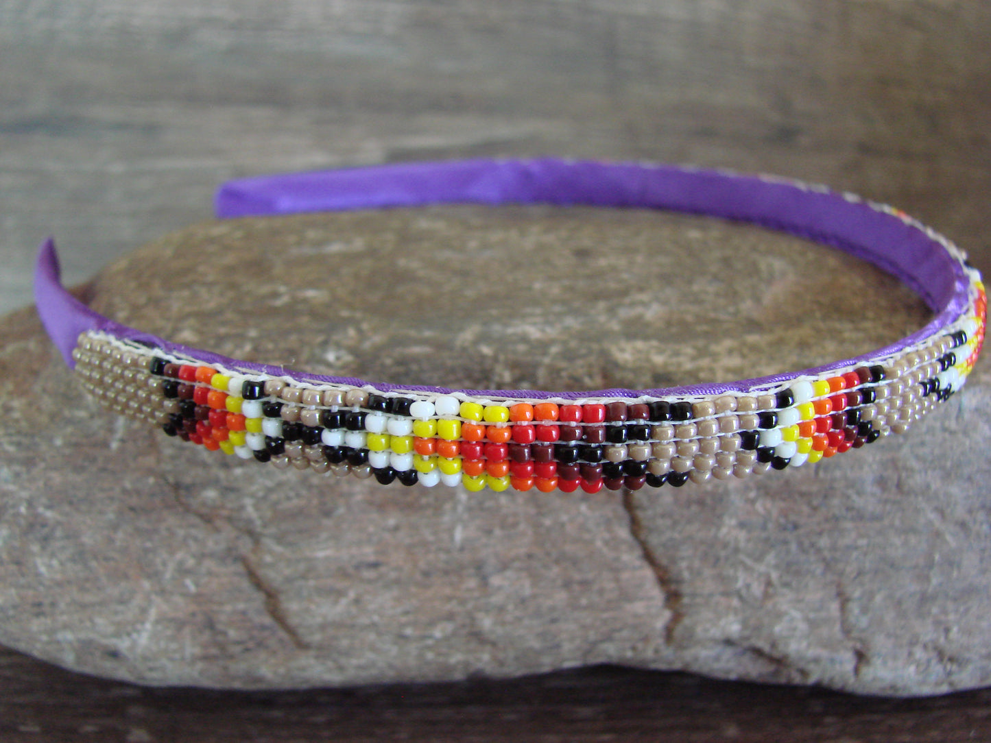 Navajo Indian Hand Beaded Head Band by Cleveland