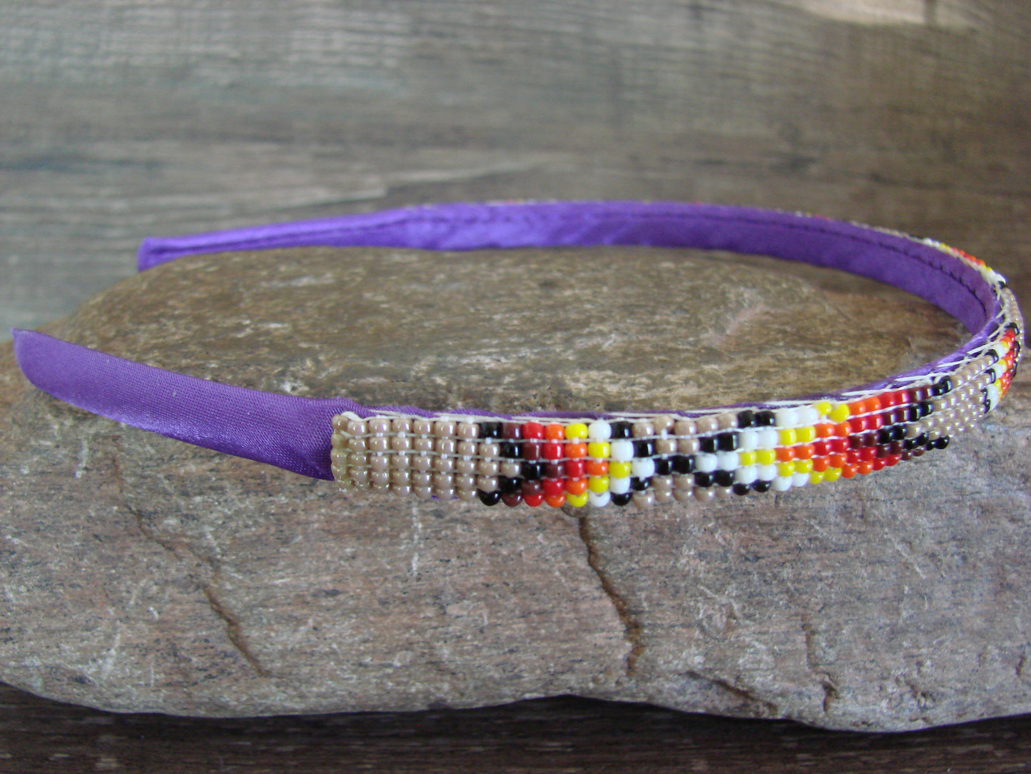 Navajo Indian Hand Beaded Head Band by Cleveland