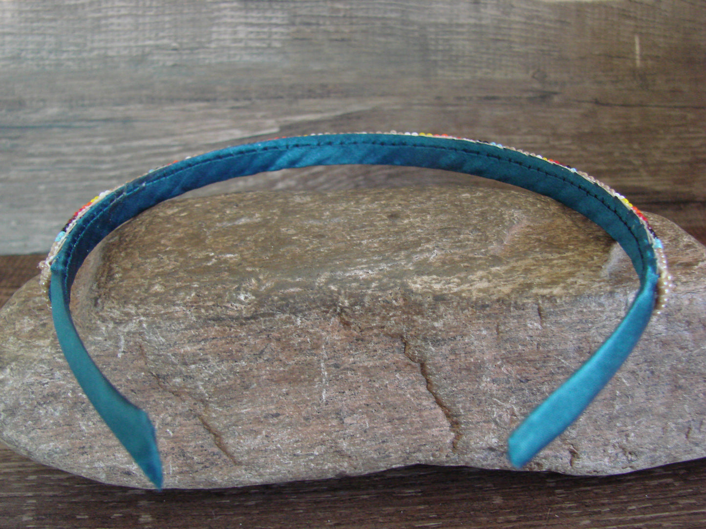 Navajo Indian Hand Beaded Head Band by Cleveland