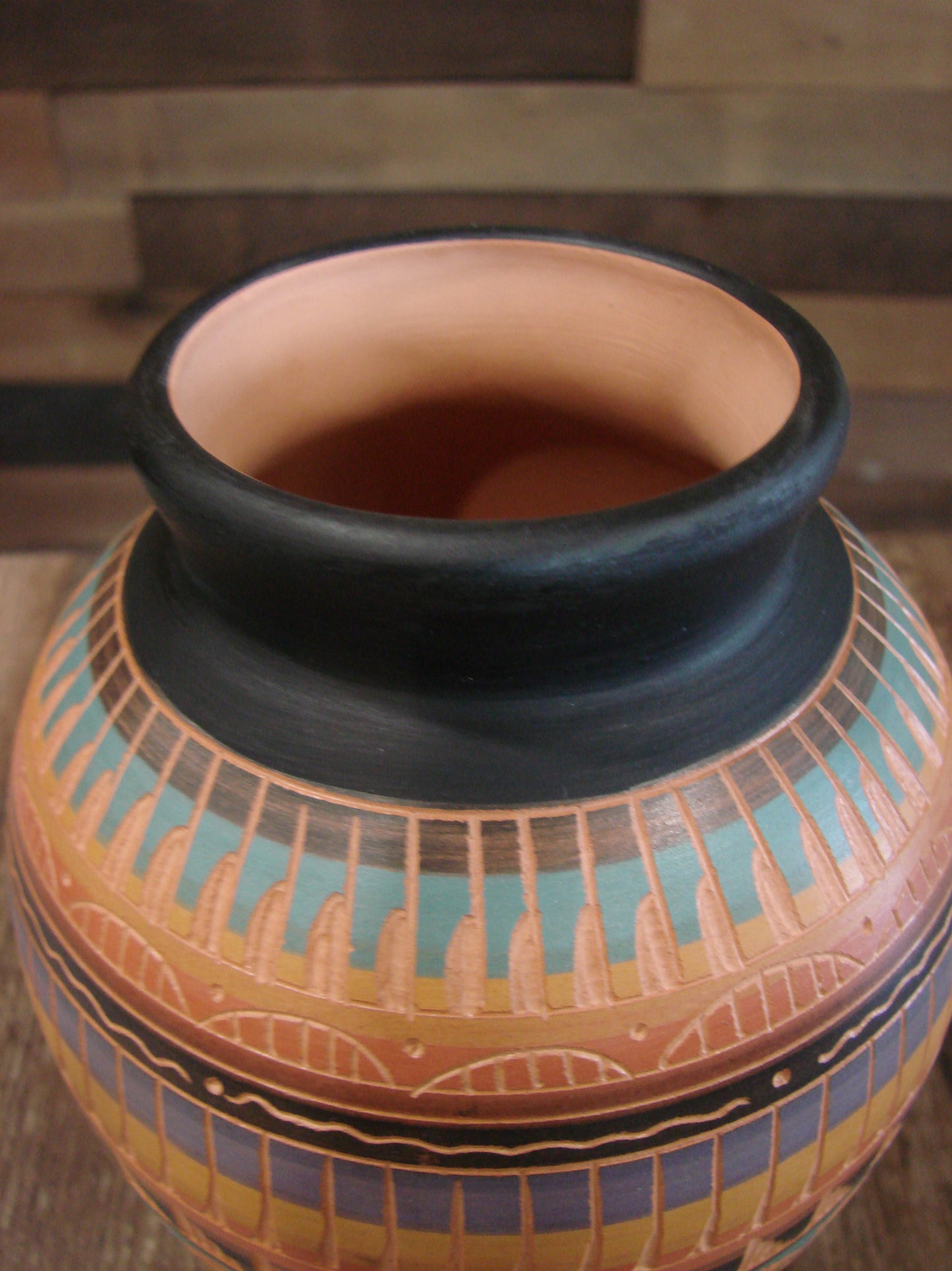 Native American Hand Etched & Hand Painted Pottery - Gilmore