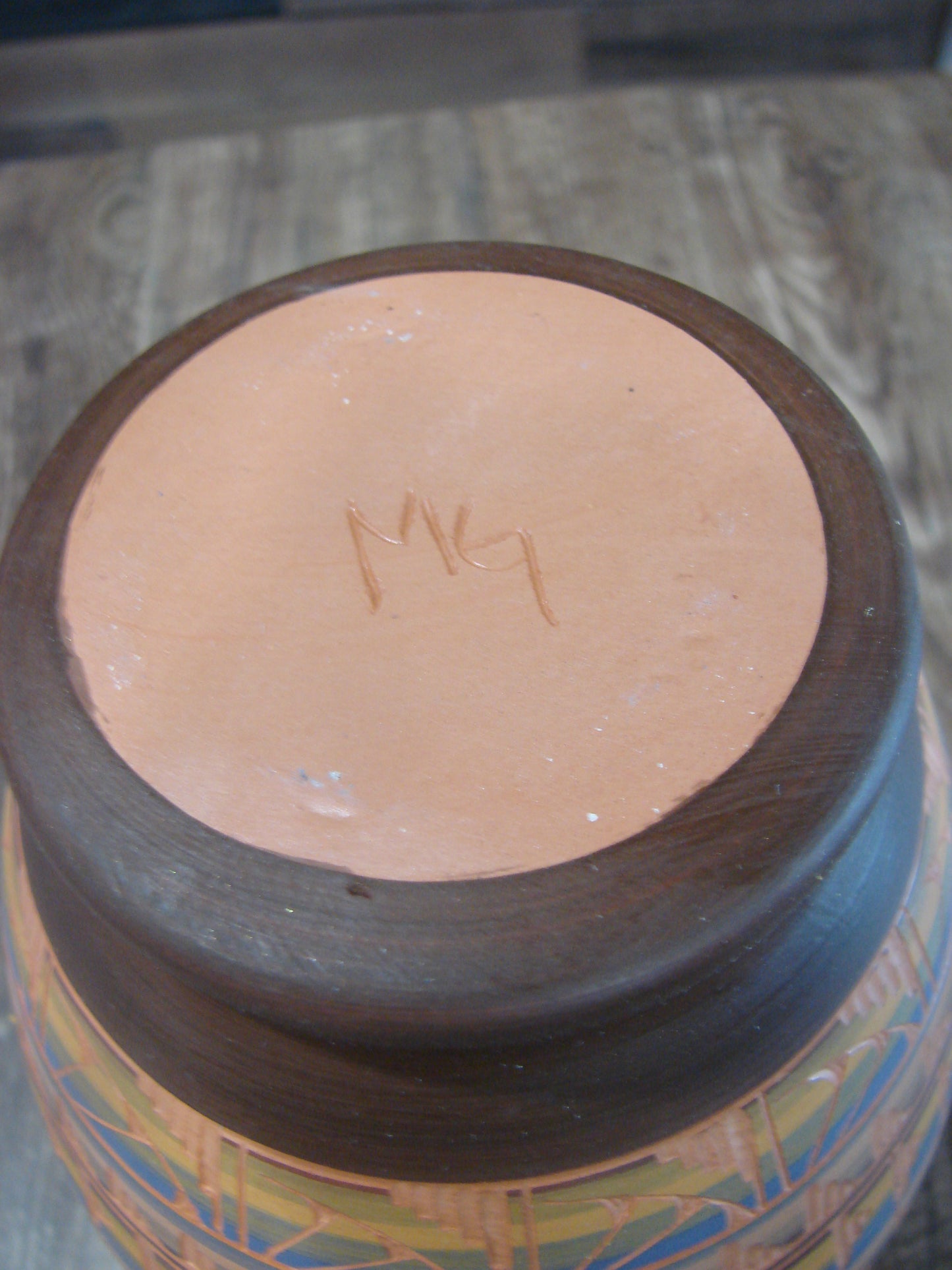 Native American Hand Etched & Hand Painted Pottery - Gilmore