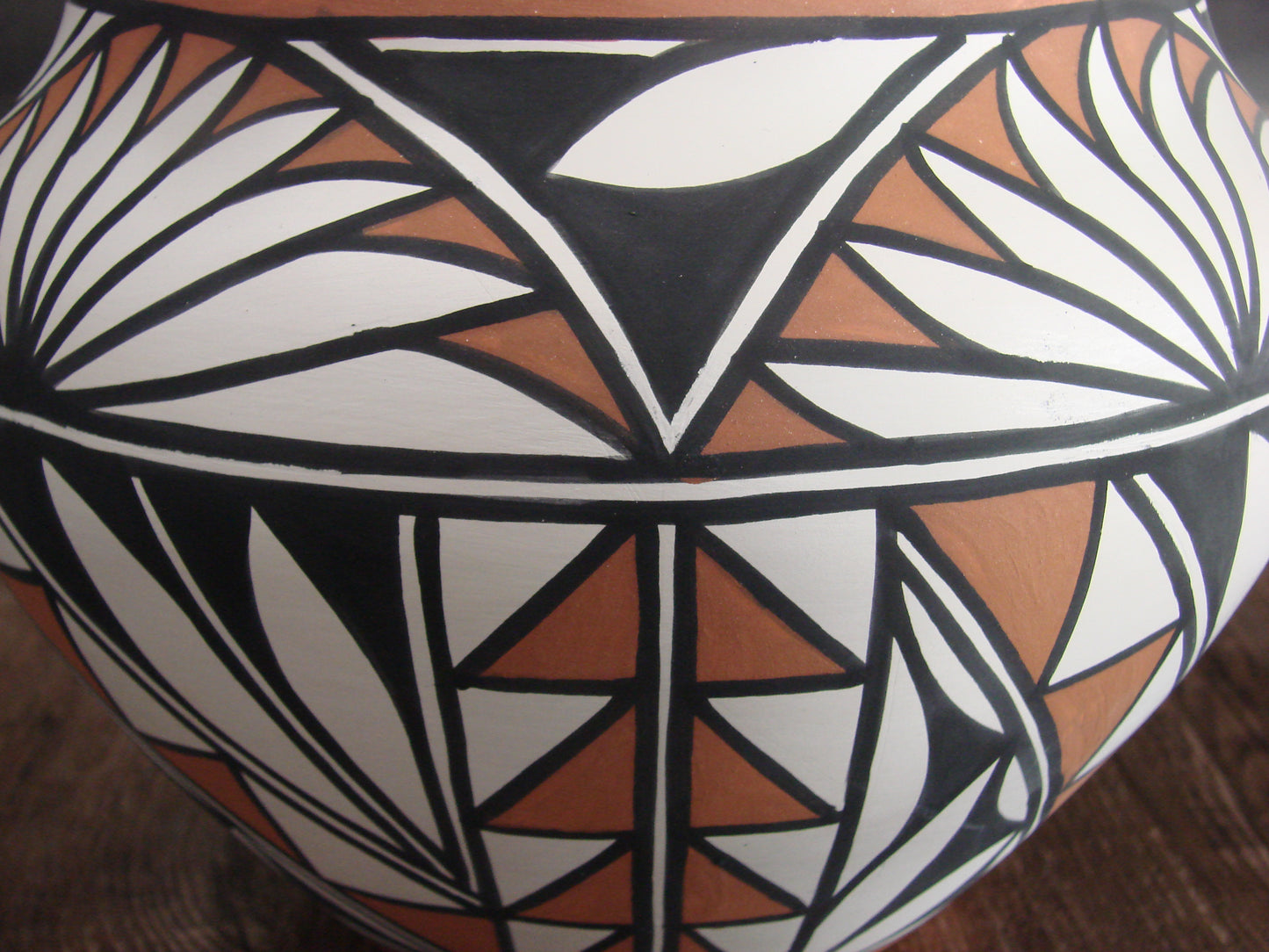 Native American Fine Line Laguna Hand Painted Pottery by Davis