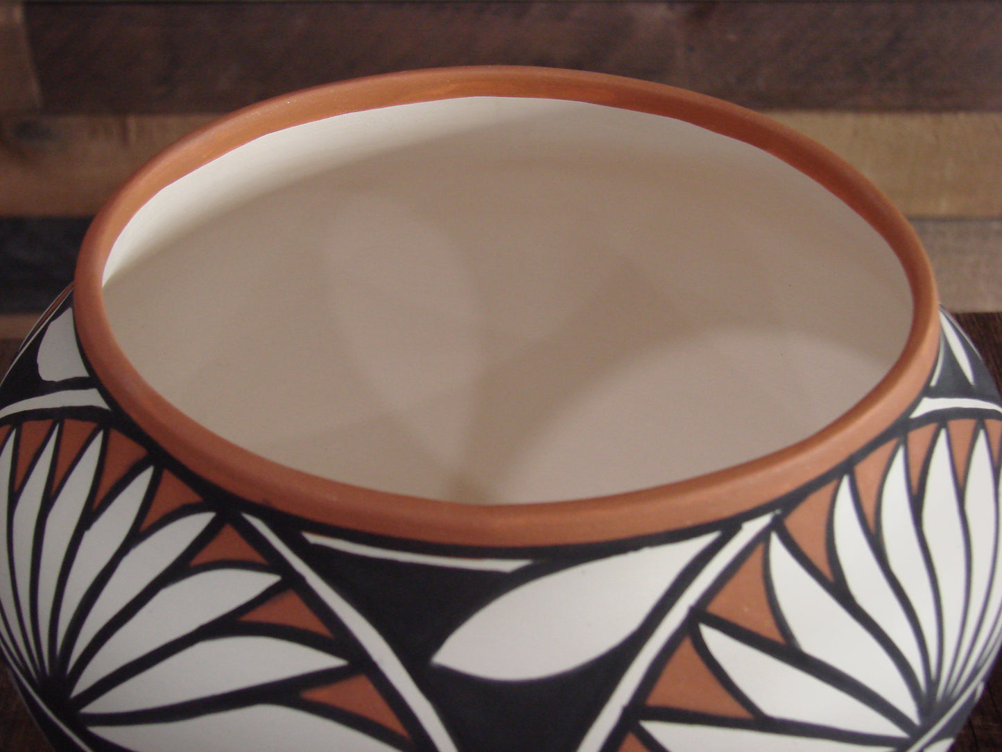 Native American Fine Line Laguna Hand Painted Pottery by Davis