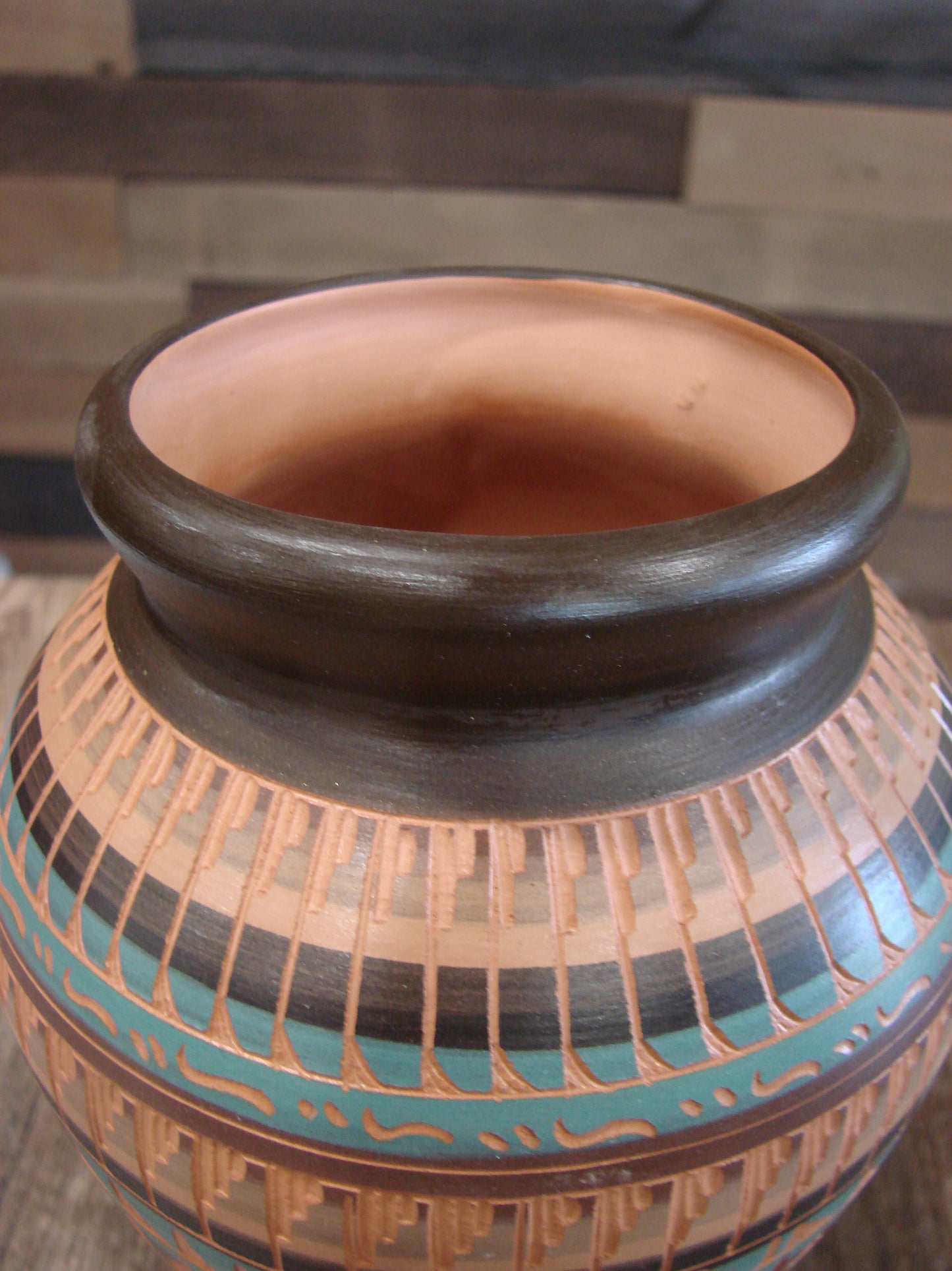 Native American Hand Etched & Hand Painted Pottery - Gilmore