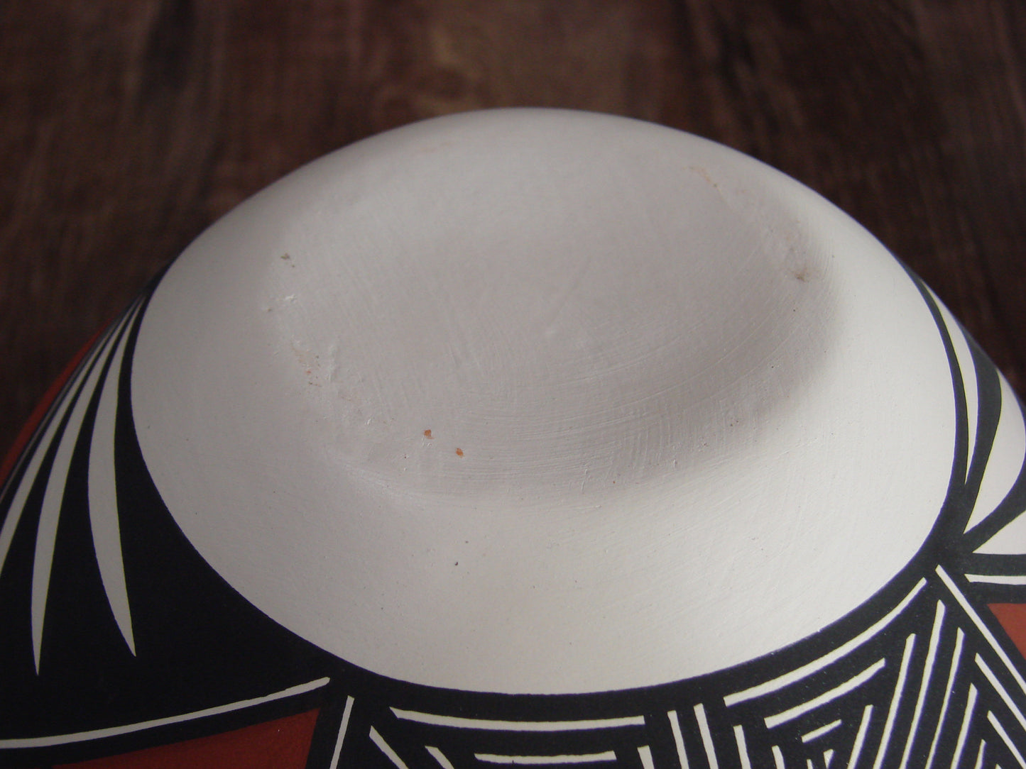 Native American Acoma Pueblo Fine Line Hand Painted Pottery by Victorino