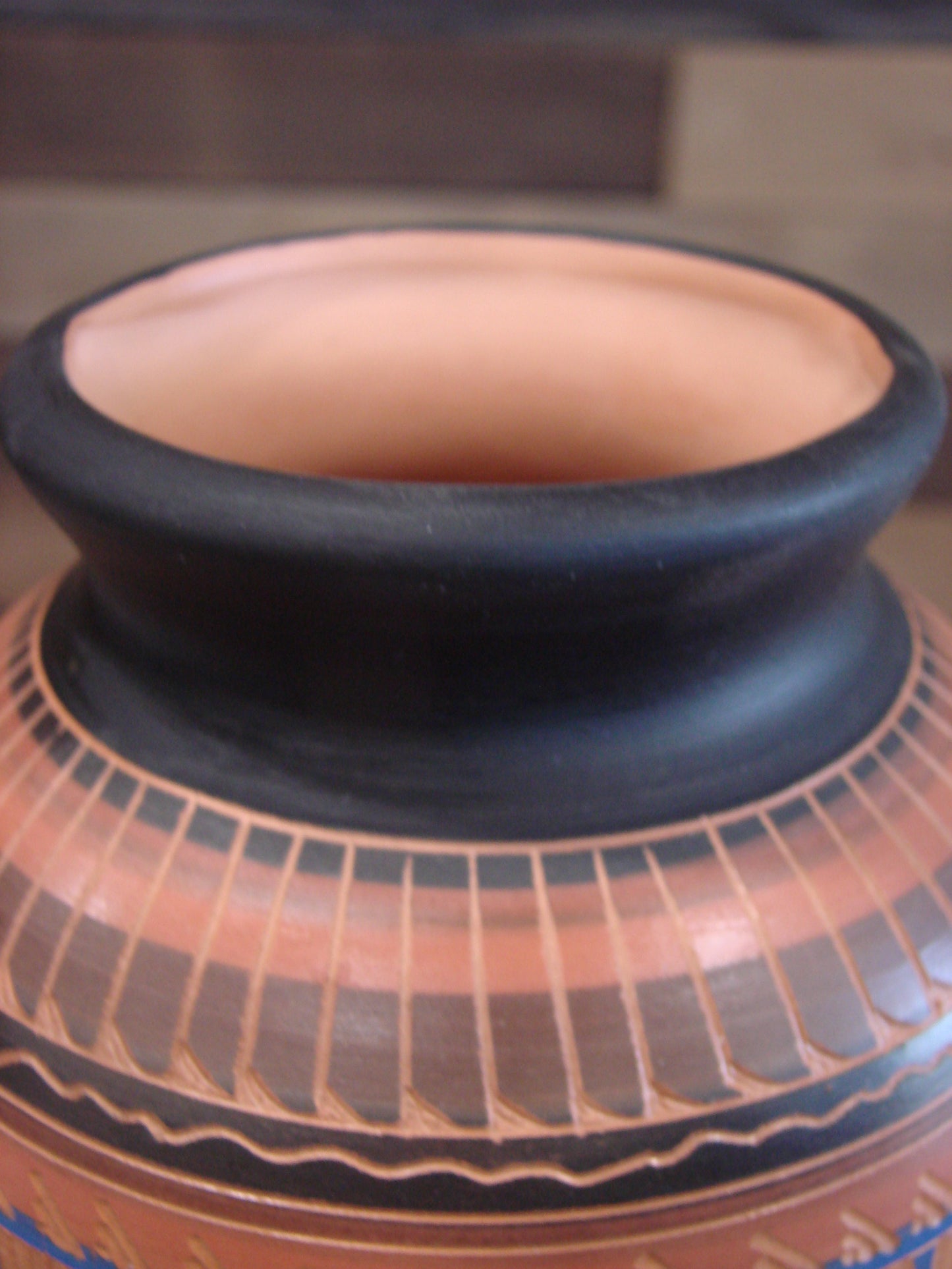 Native American Hand Etched & Hand Painted Pottery - Gilmore