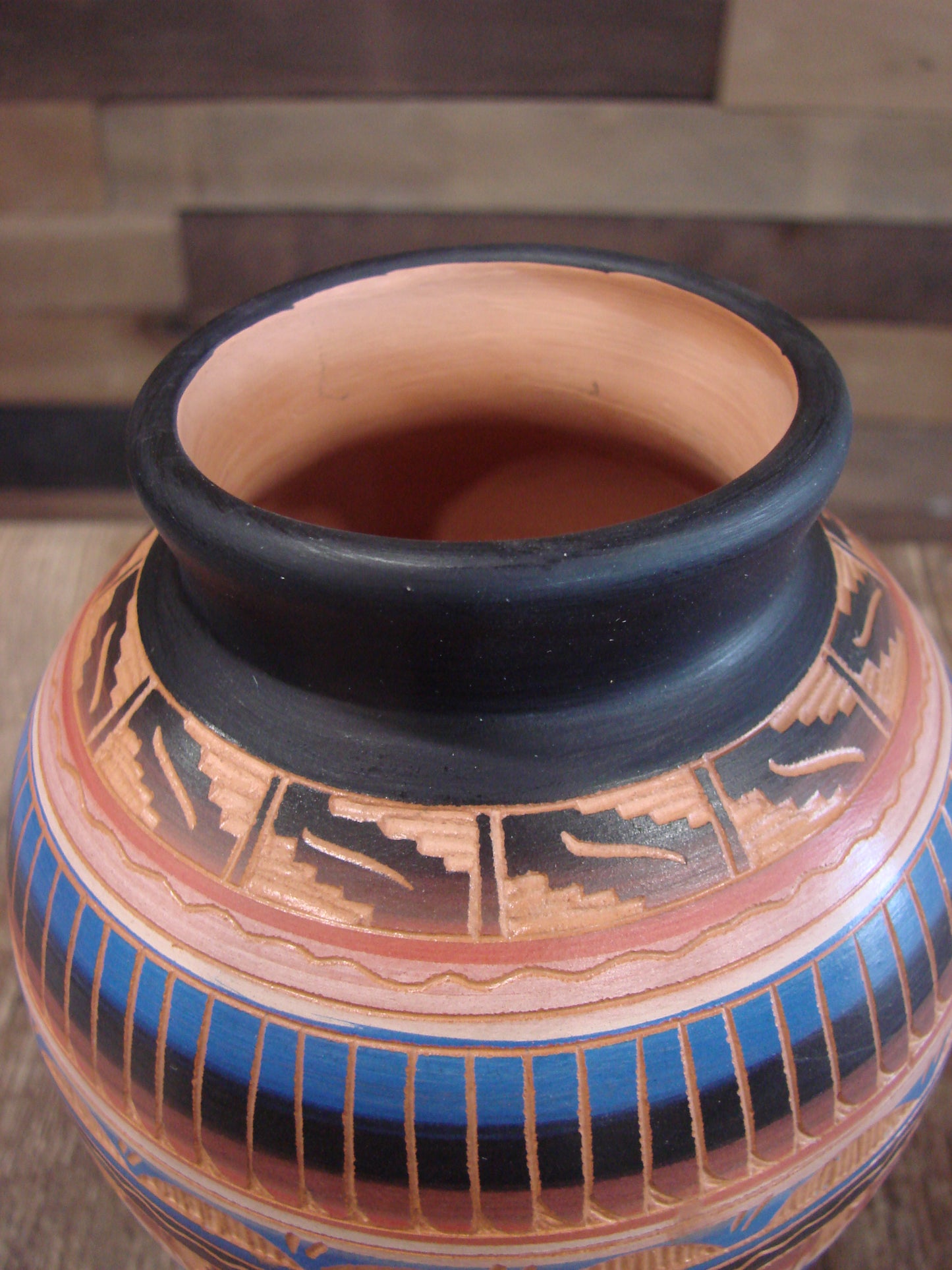 Native American Hand Etched & Hand Painted Pottery - Gilmore