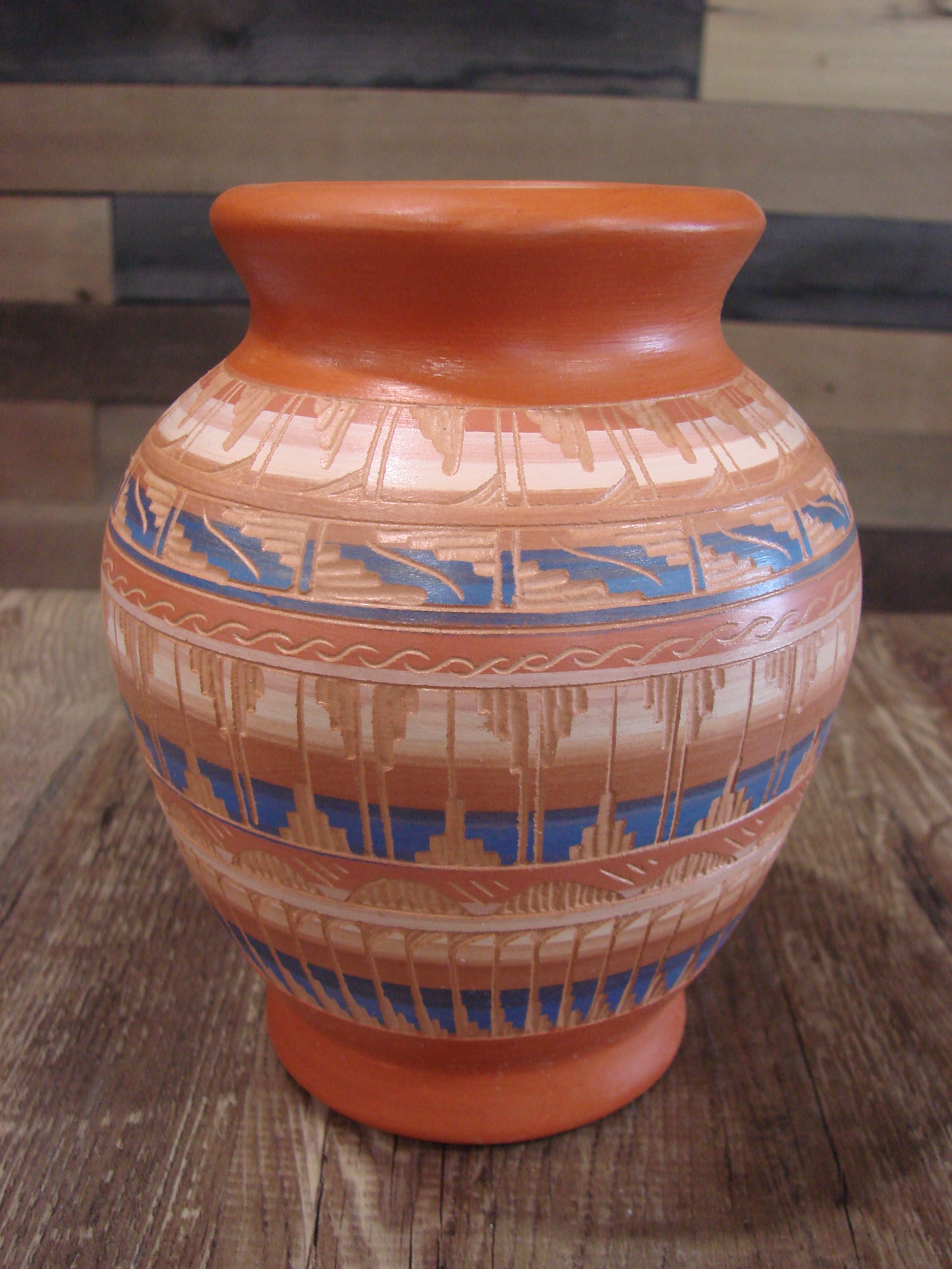 Native American Hand Etched & Hand Painted Pottery - Gilmore