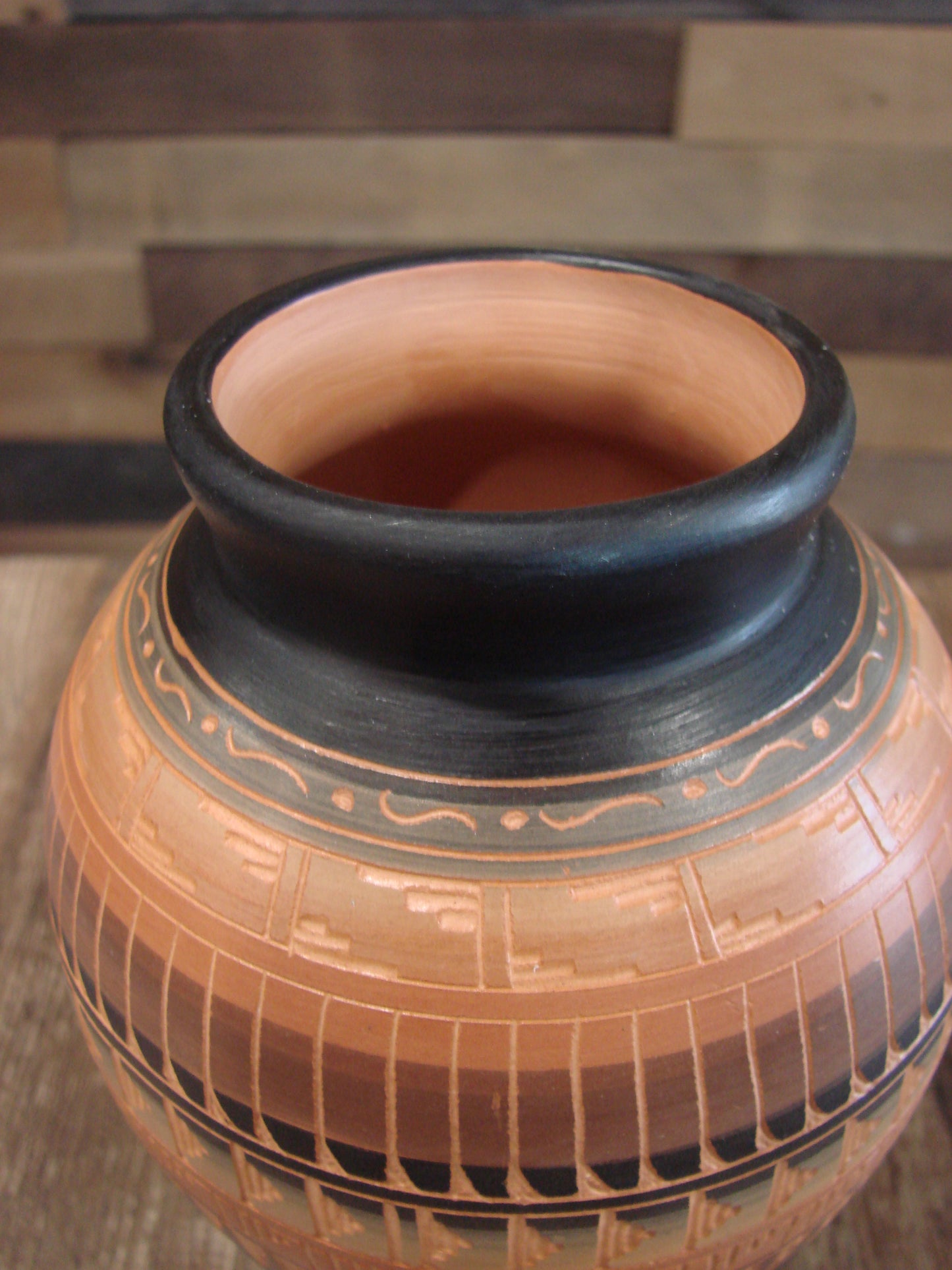 Native American Hand Etched & Hand Painted Pottery - Gilmore