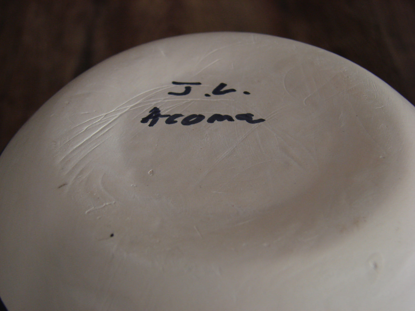 Native American Acoma Pueblo Fine Line Hand Painted Pottery by L. Joe