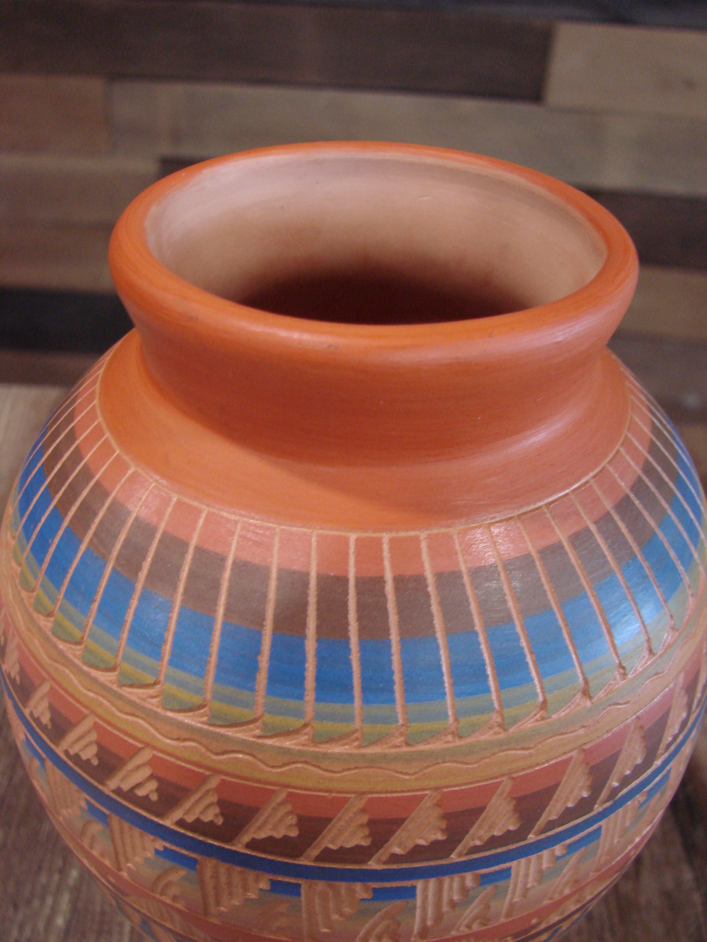 Native American Hand Etched & Hand Painted Pottery - Gilmore