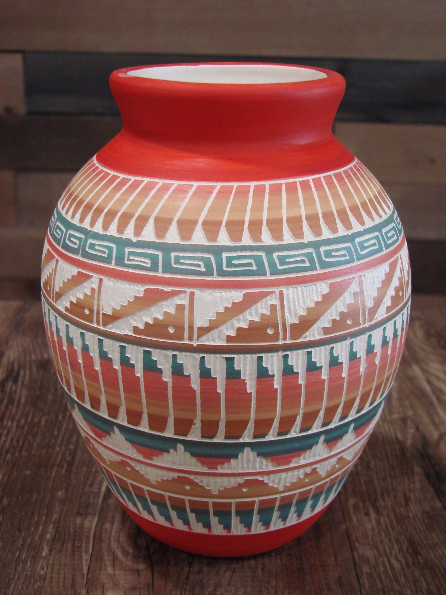 Native American Hand Etched & Hand Painted Pottery - Gilmore