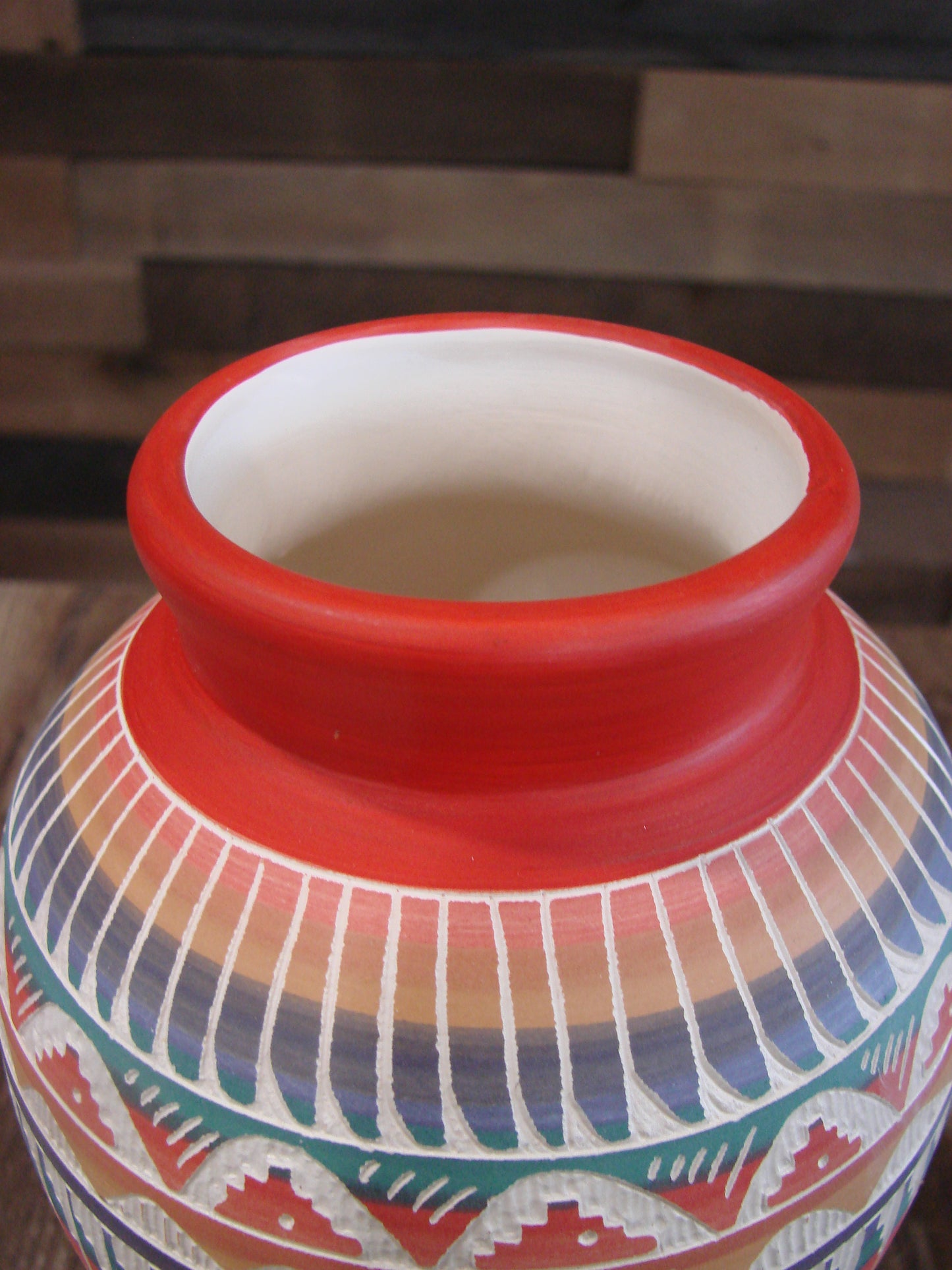 Native American Hand Etched & Hand Painted Pottery - Gilmore