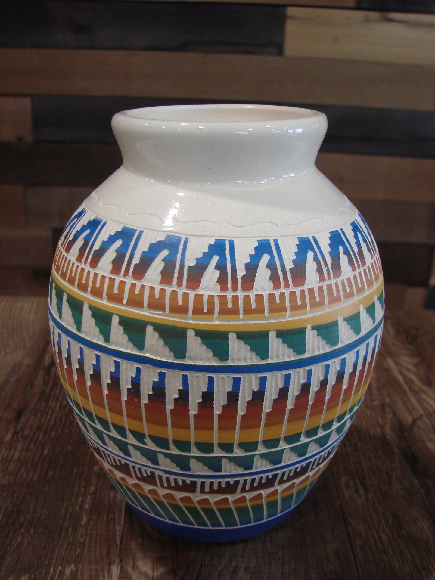 Native American Hand Etched & Hand Painted Pottery - Gilmore