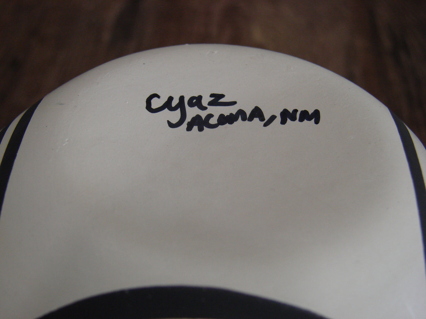 Native American Fine Line Hand Painted Pottery by Yaz