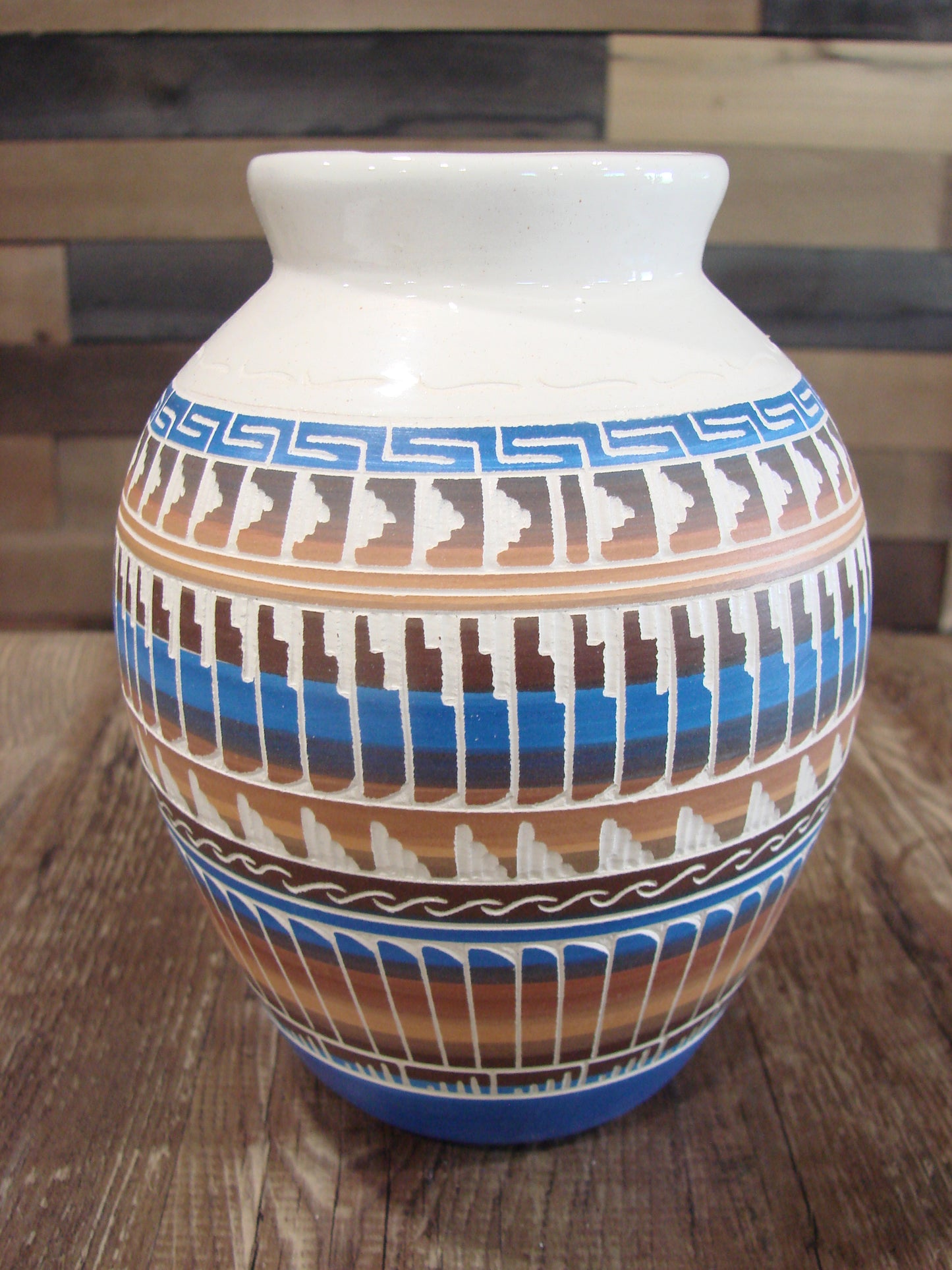 Native American Hand Etched & Hand Painted Pottery - Gilmore
