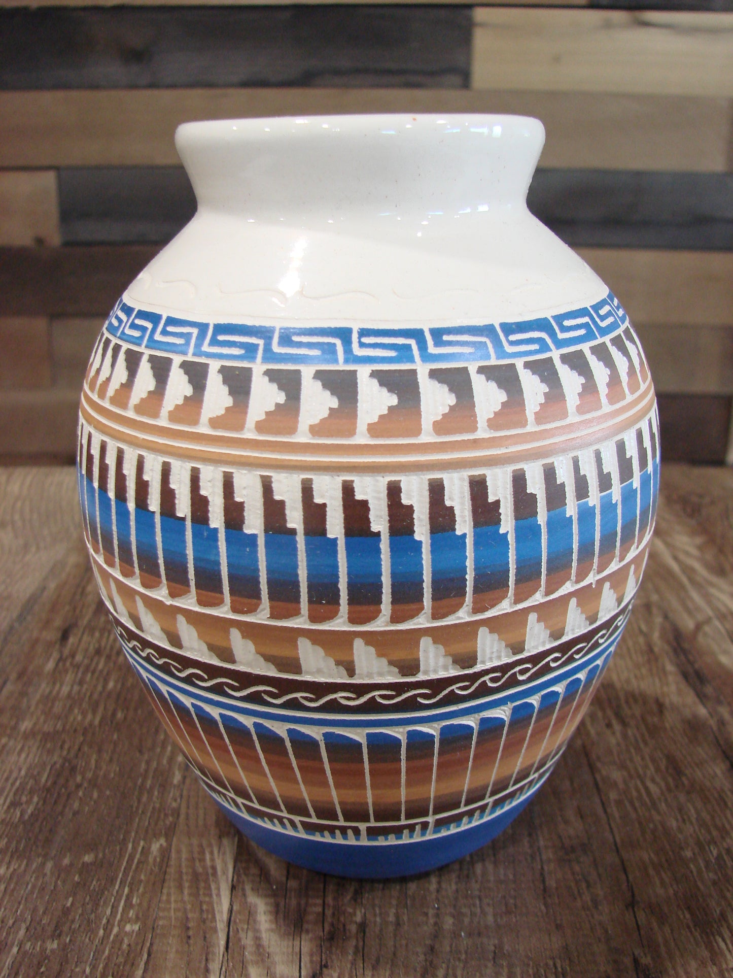 Native American Hand Etched & Hand Painted Pottery - Gilmore