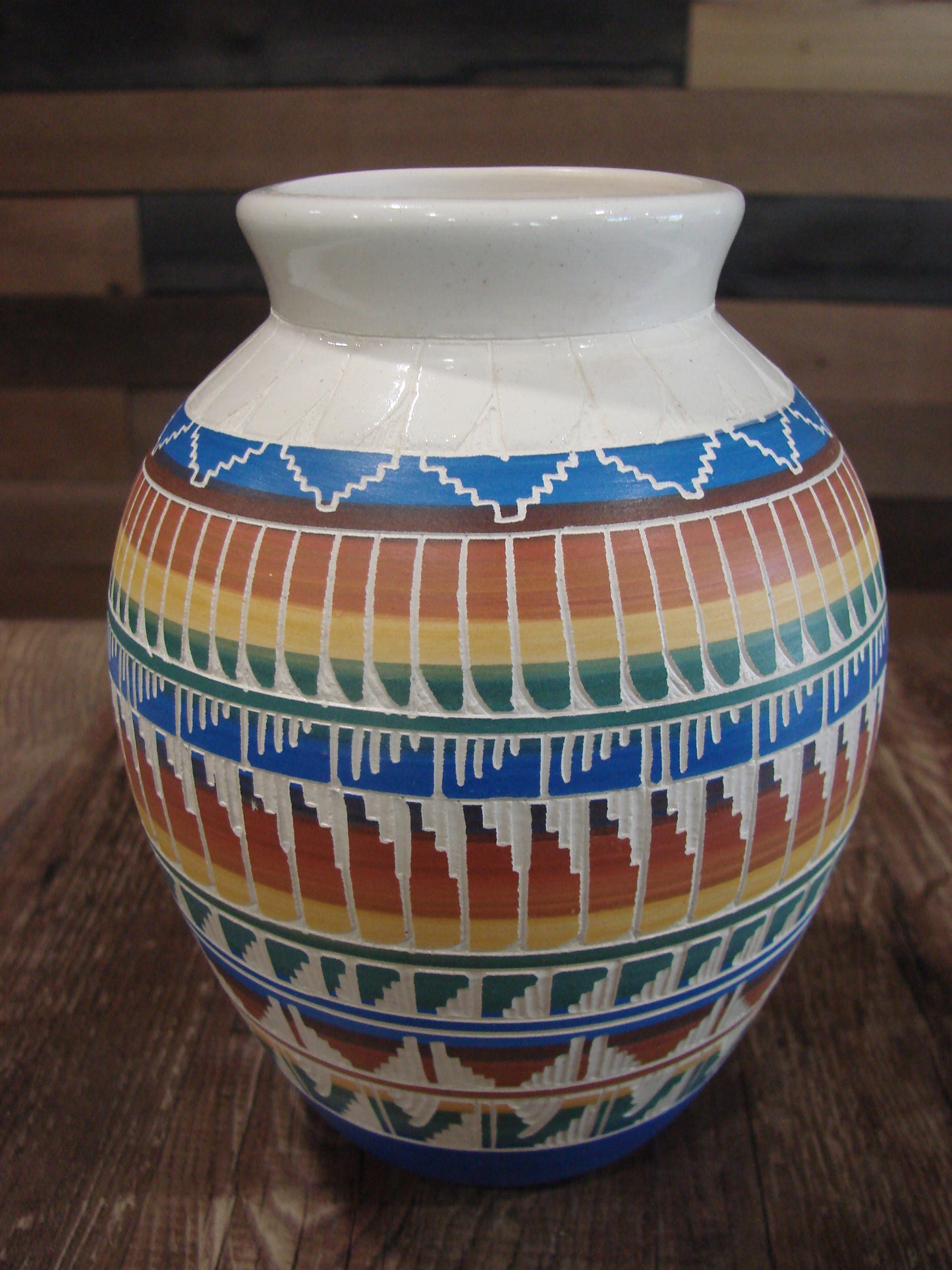 Native American Hand Etched & Hand Painted Pottery - Gilmore