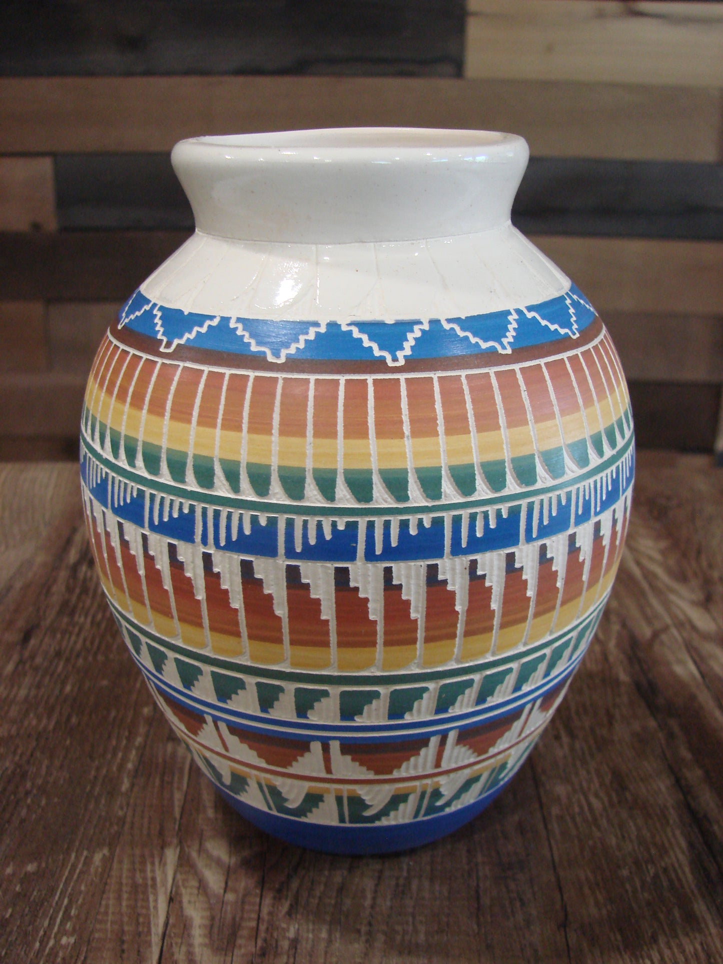 Native American Hand Etched & Hand Painted Pottery - Gilmore