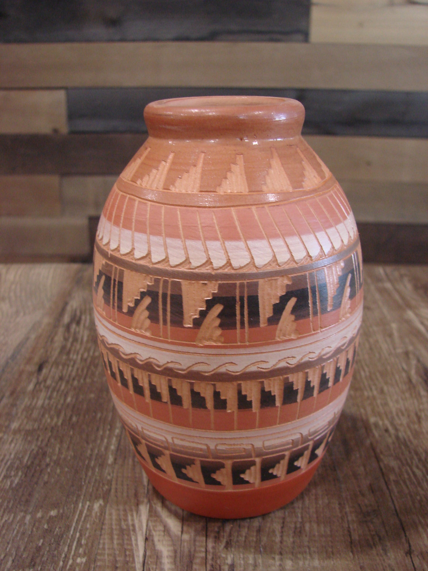Native American Hand Etched & Hand Painted Pottery - Gilmore