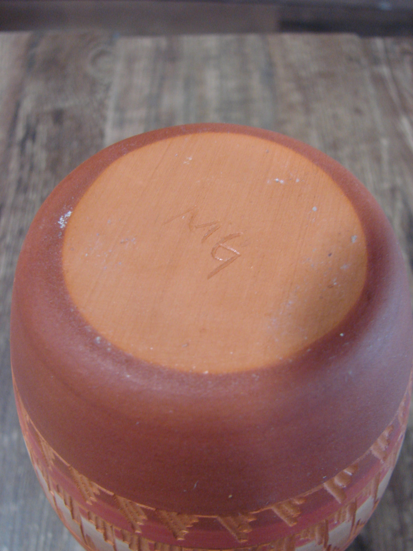 Native American Hand Etched & Hand Painted Pottery - Gilmore