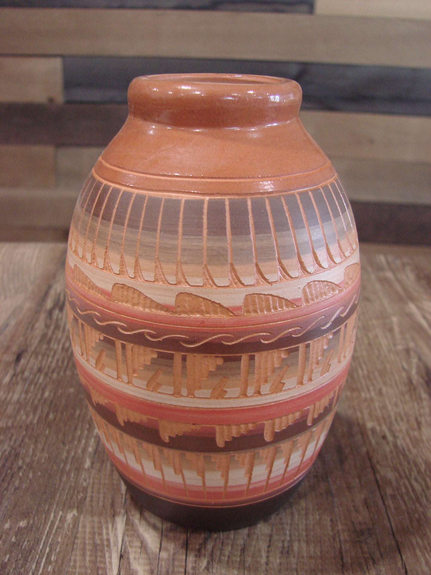 Native American Hand Etched & Hand Painted Pottery - Gilmore