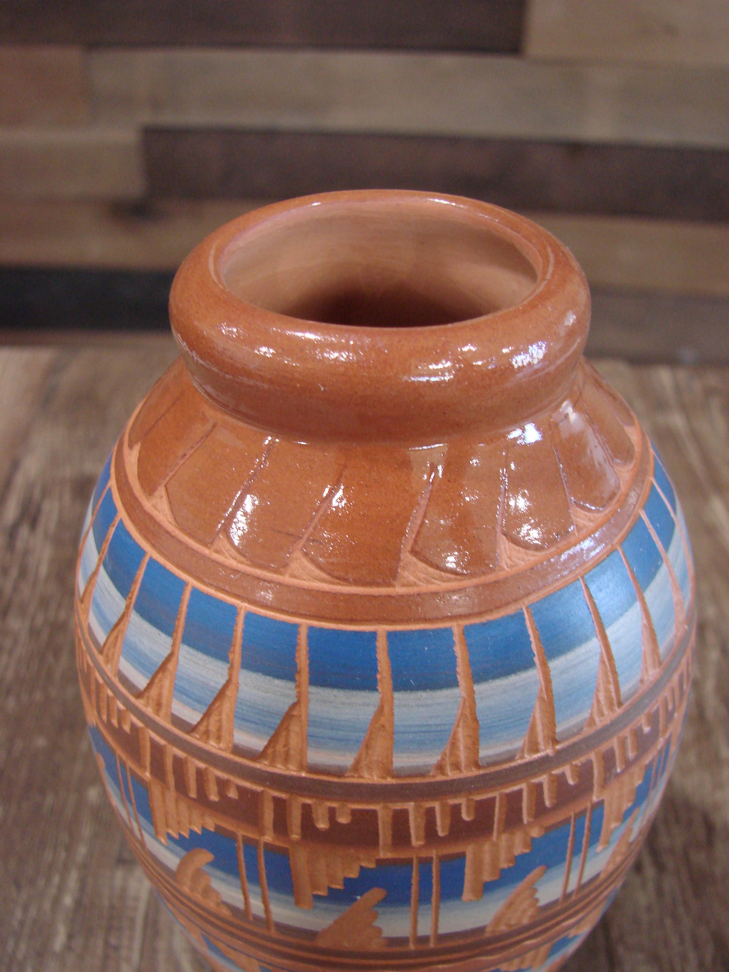 Native American Hand Etched & Hand Painted Pottery - Gilmore