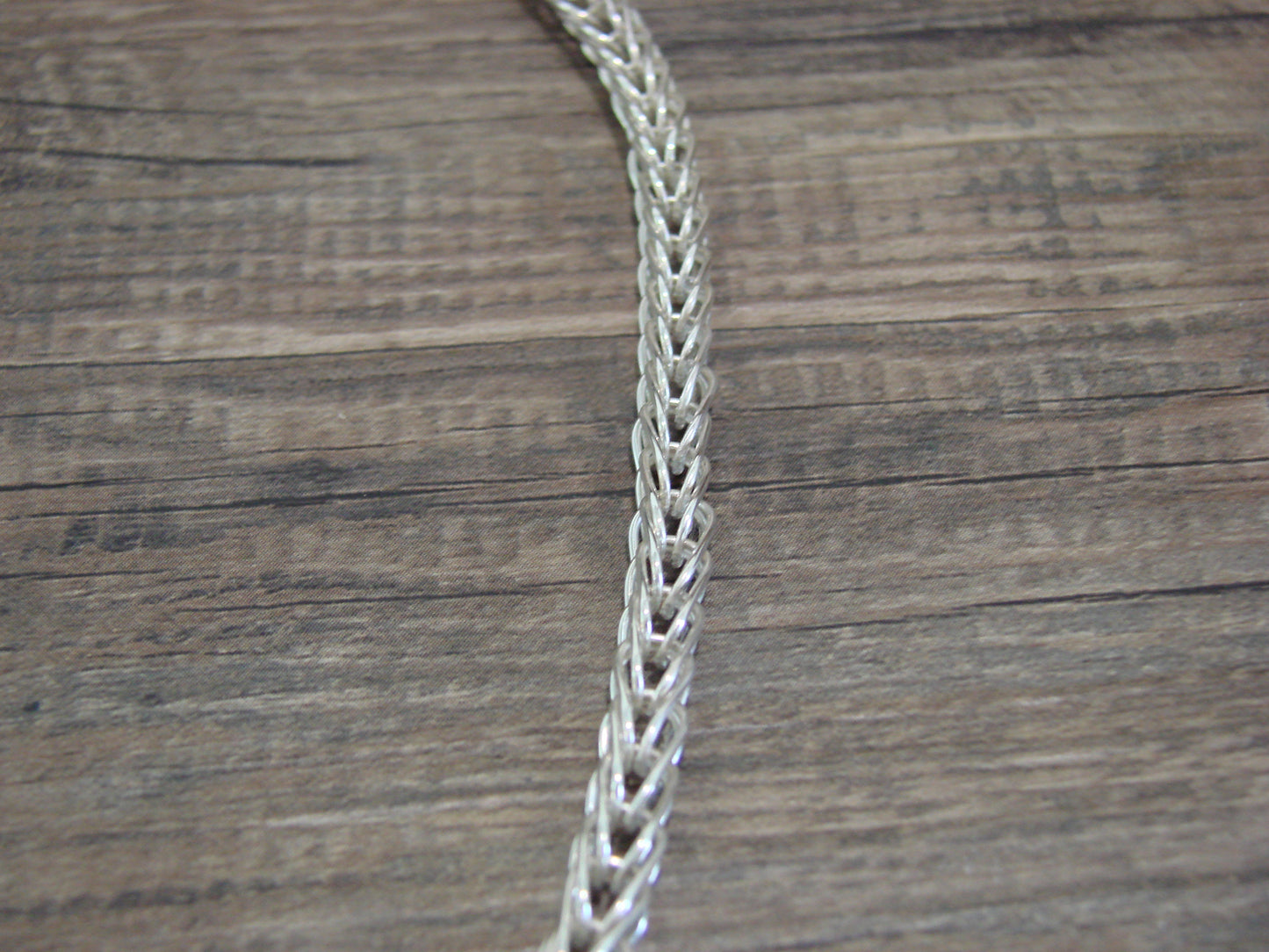 Native American Hand Made Sterling Silver 18" Box Chain Link Necklace - Gchachu