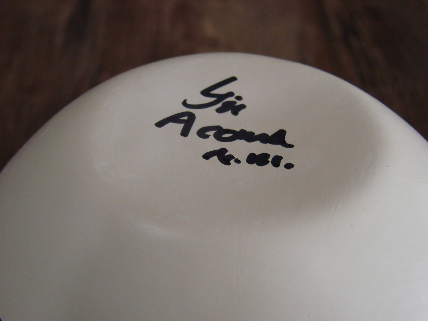 Native American Fine Line Hand Painted Pottery by L. Joe