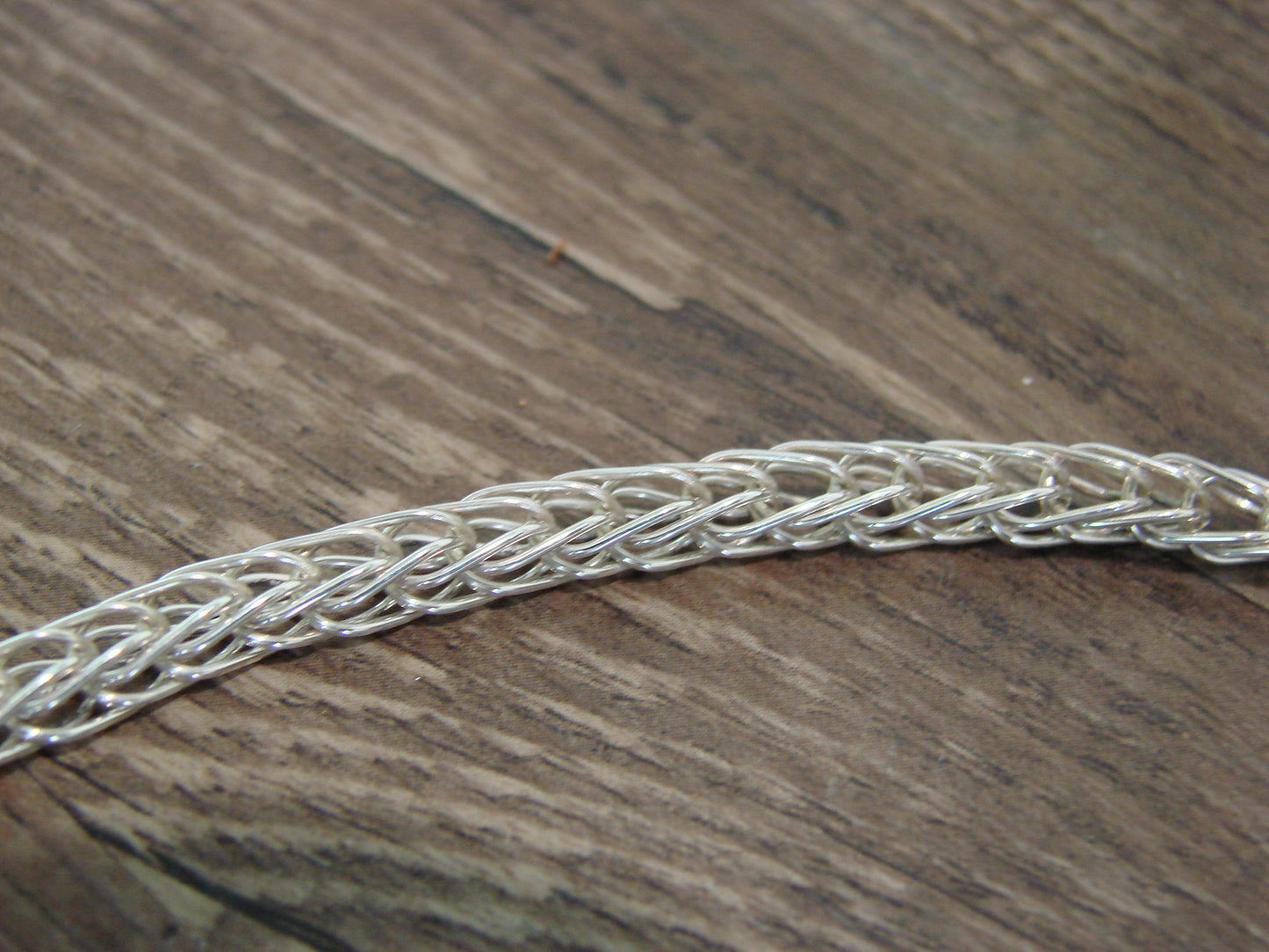 Native American Hand Made Sterling Silver 18" Box Chain Link Necklace - Gchachu