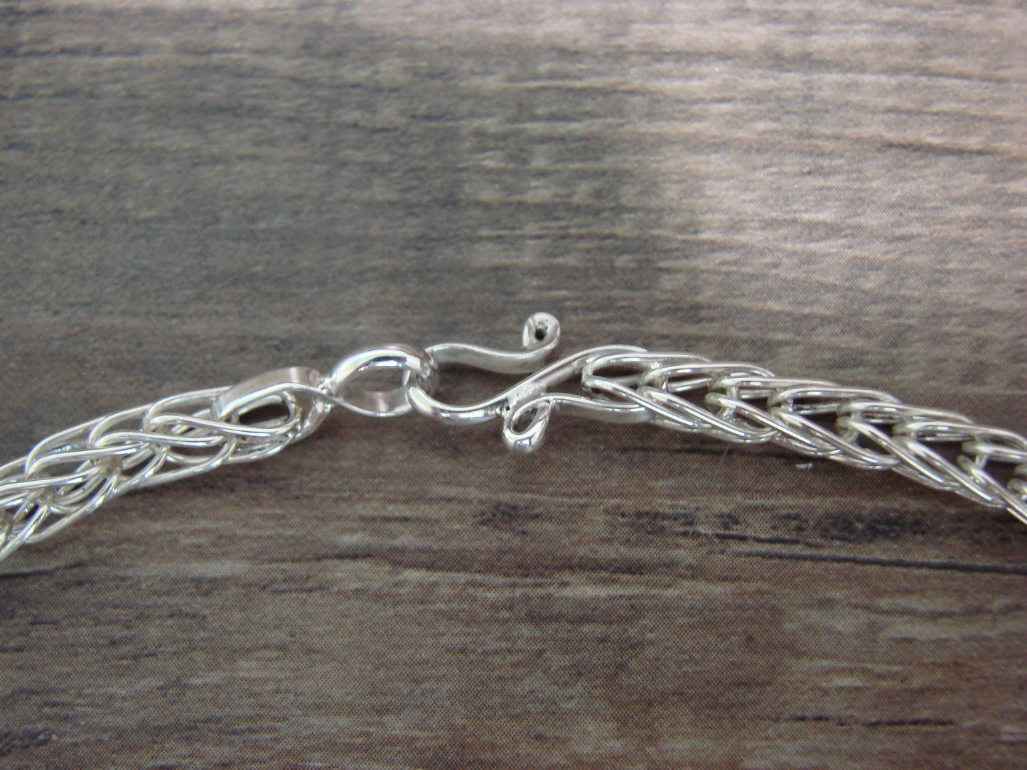 Native American Hand Made Sterling Silver 18" Box Chain Link Necklace - Gchachu