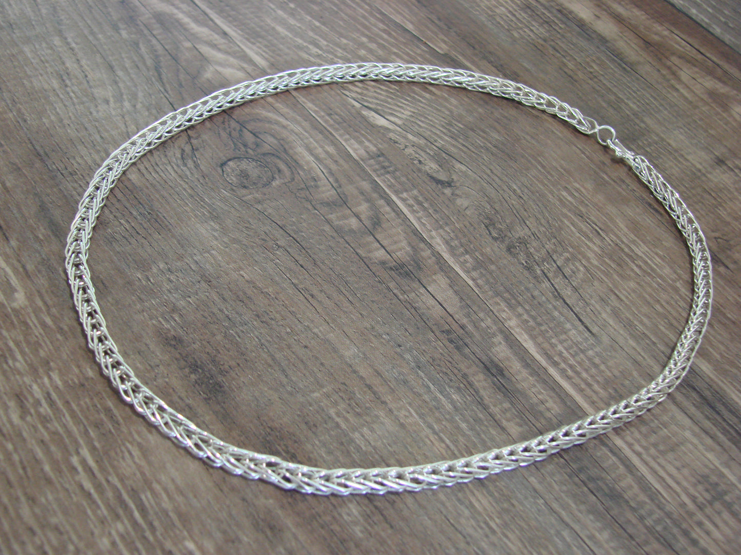 Native American Hand Made Sterling Silver 18" Box Chain Link Necklace - Gchachu