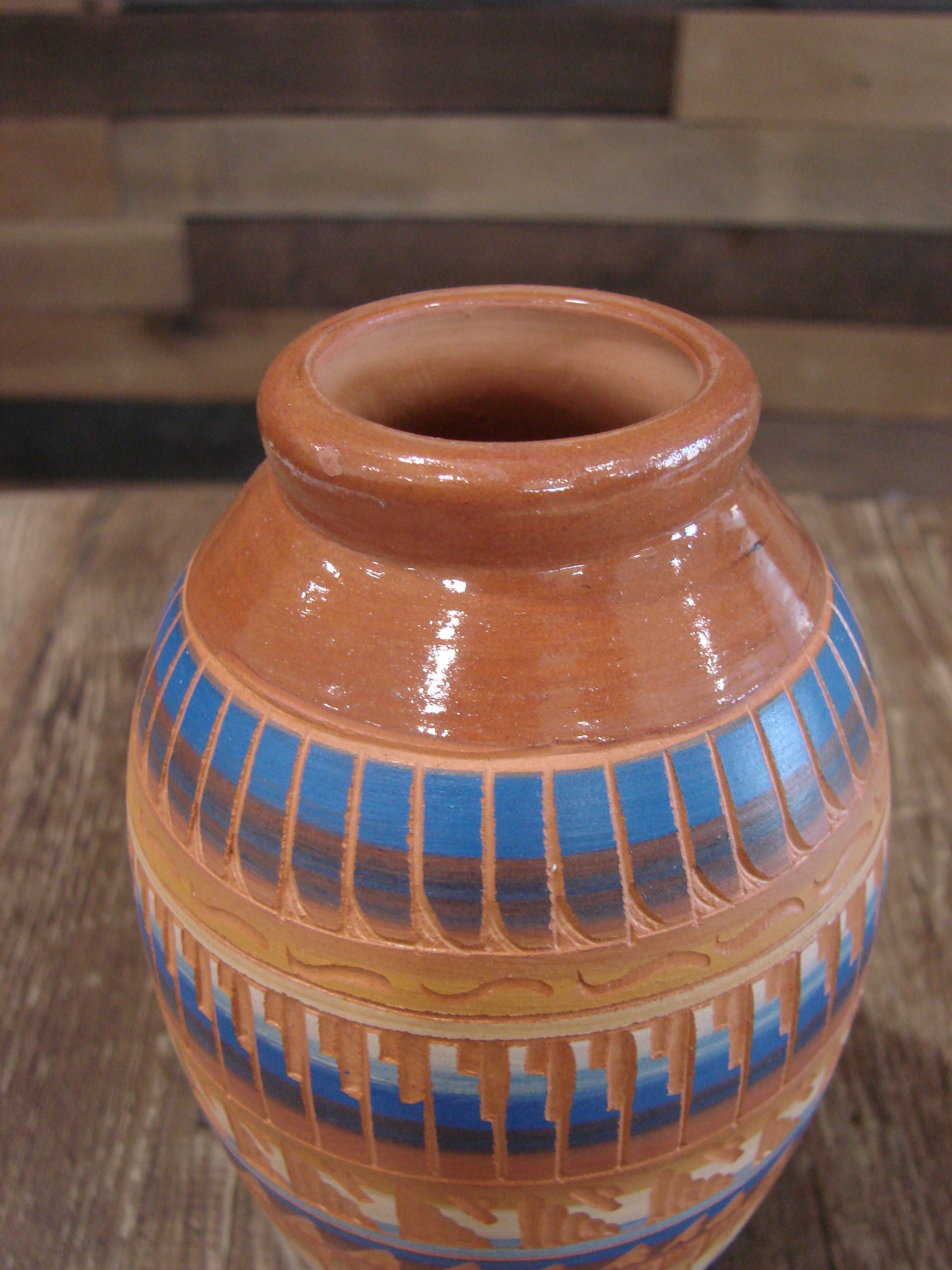 Native American Hand Etched & Hand Painted Pottery - Gilmore