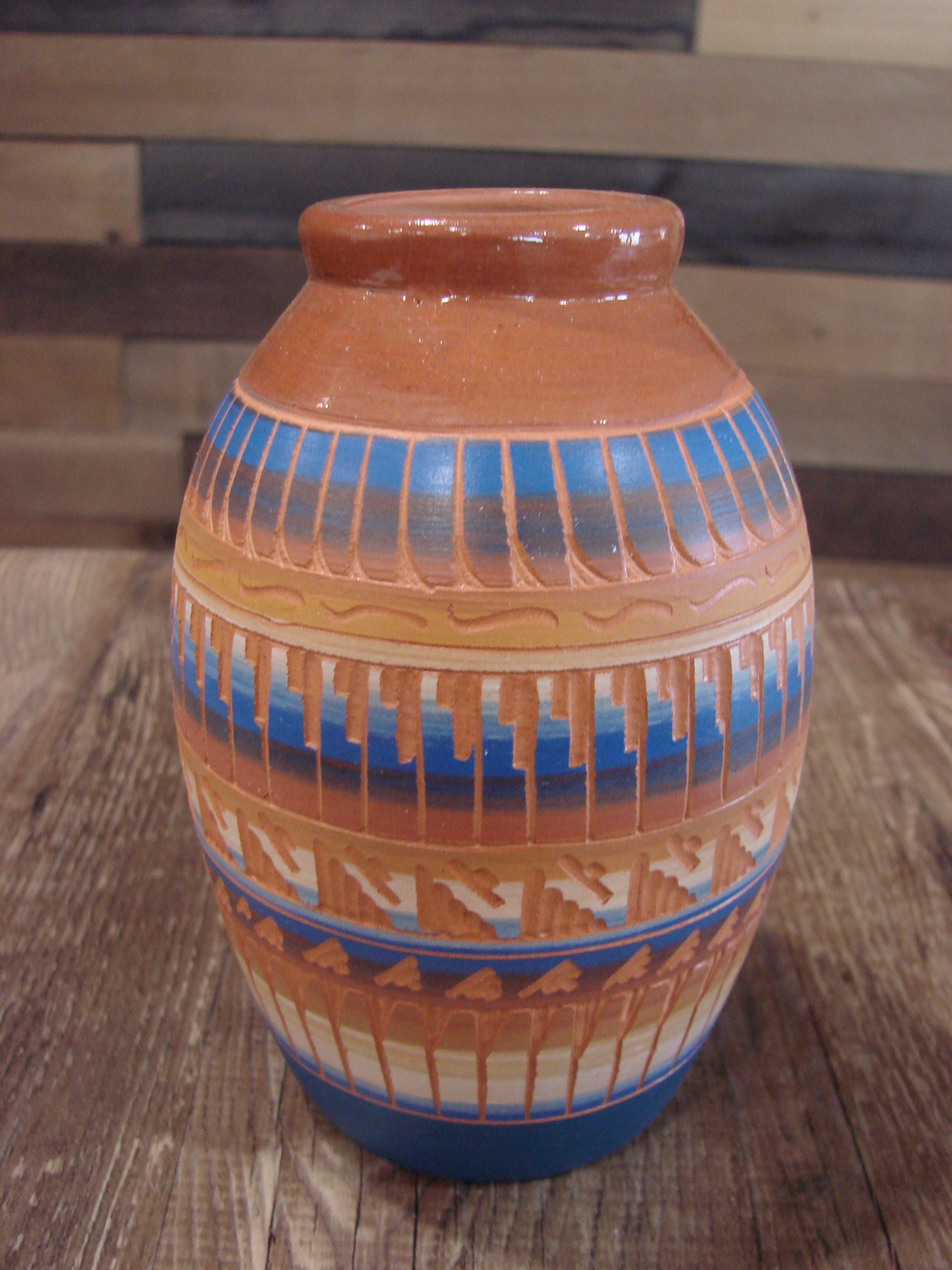 Native American Hand Etched & Hand Painted Pottery - Gilmore