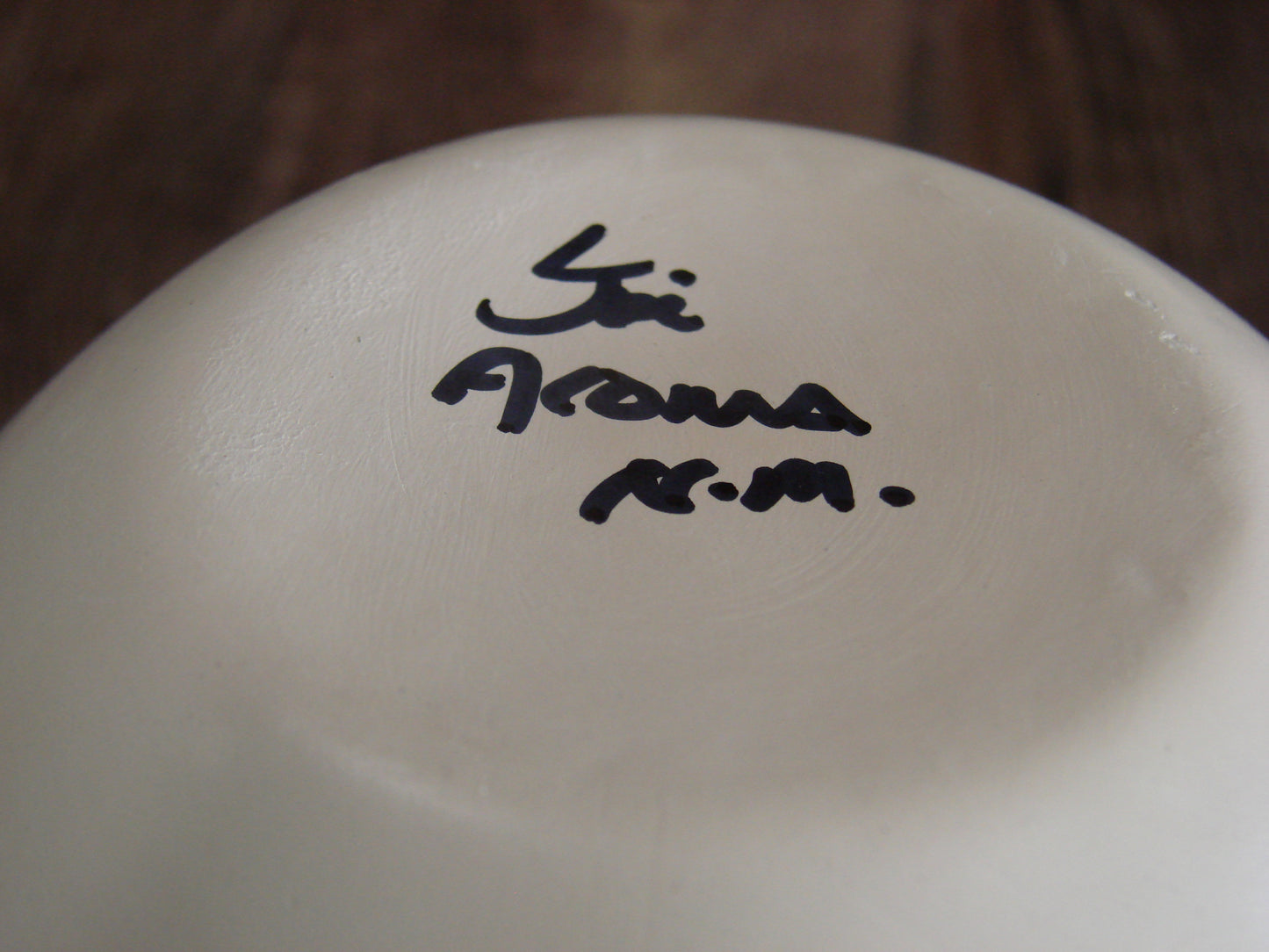 Native American Fine Line Hand Painted Pottery by L. Joe