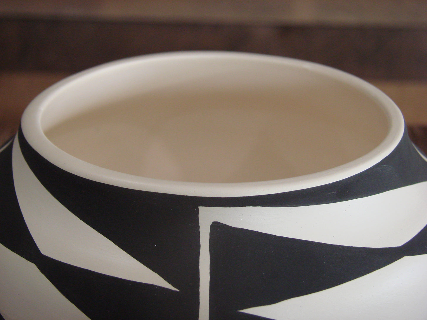Native American Fine Line Hand Painted Pottery by L. Joe